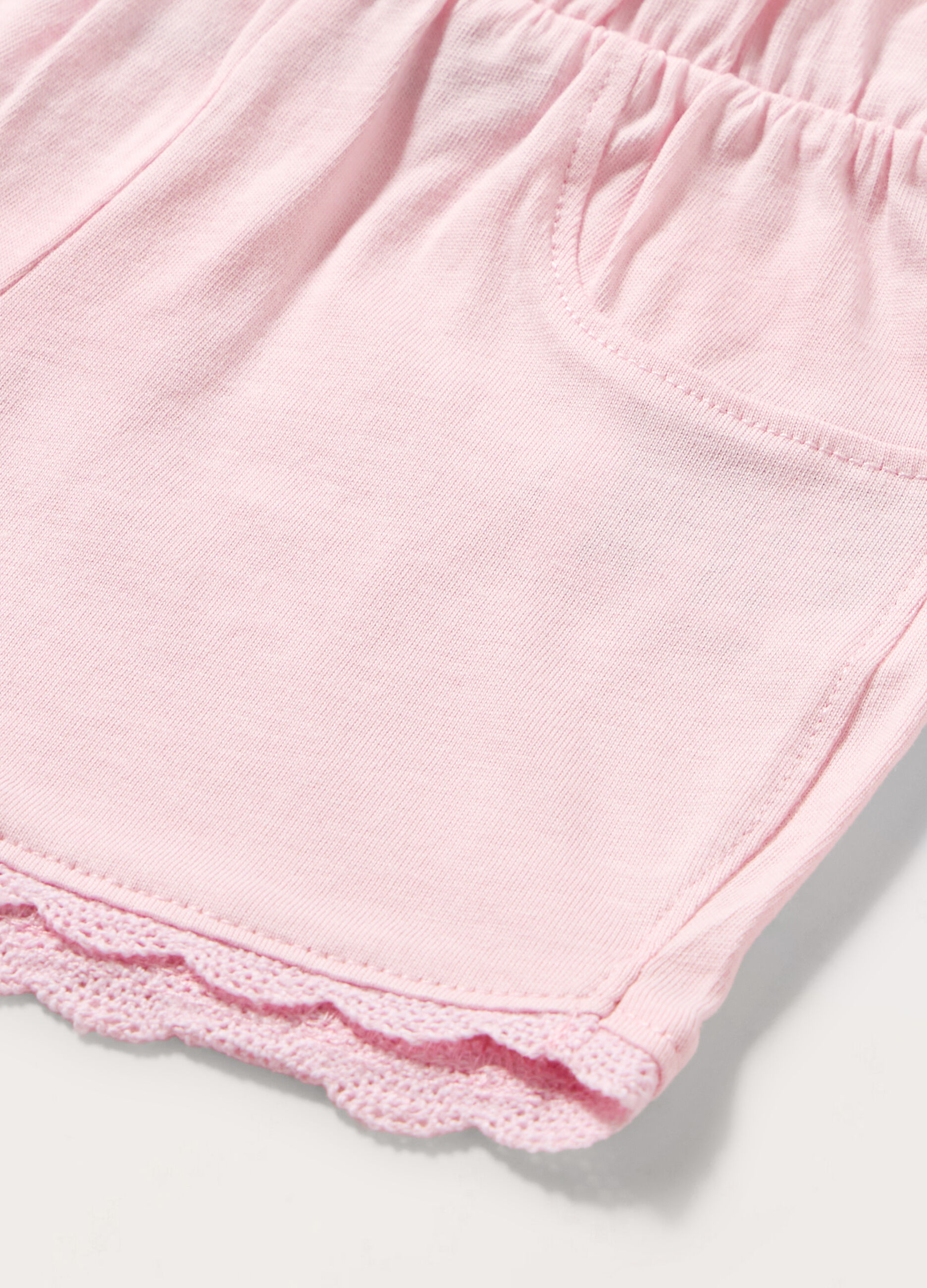 Shorts in jersey di puro cotone neonata_1