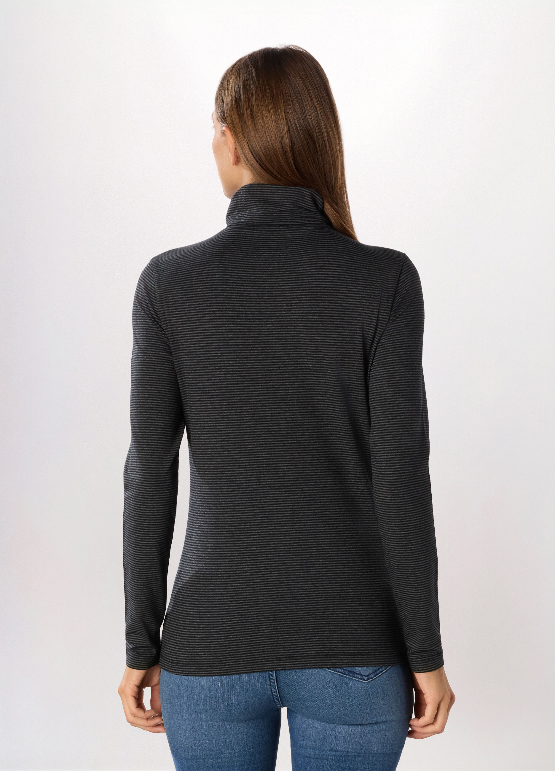 Lupetto in jersey di cotone stretch donna_1