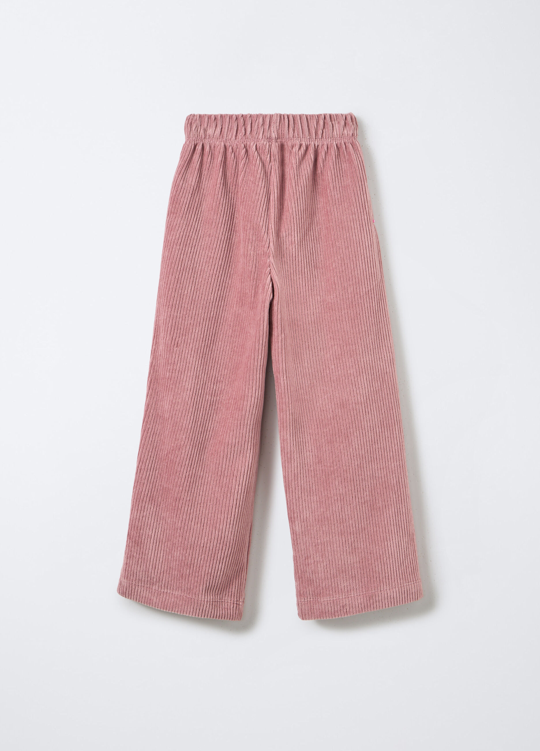 Treggings Straight Fit in costina velour bambina_1