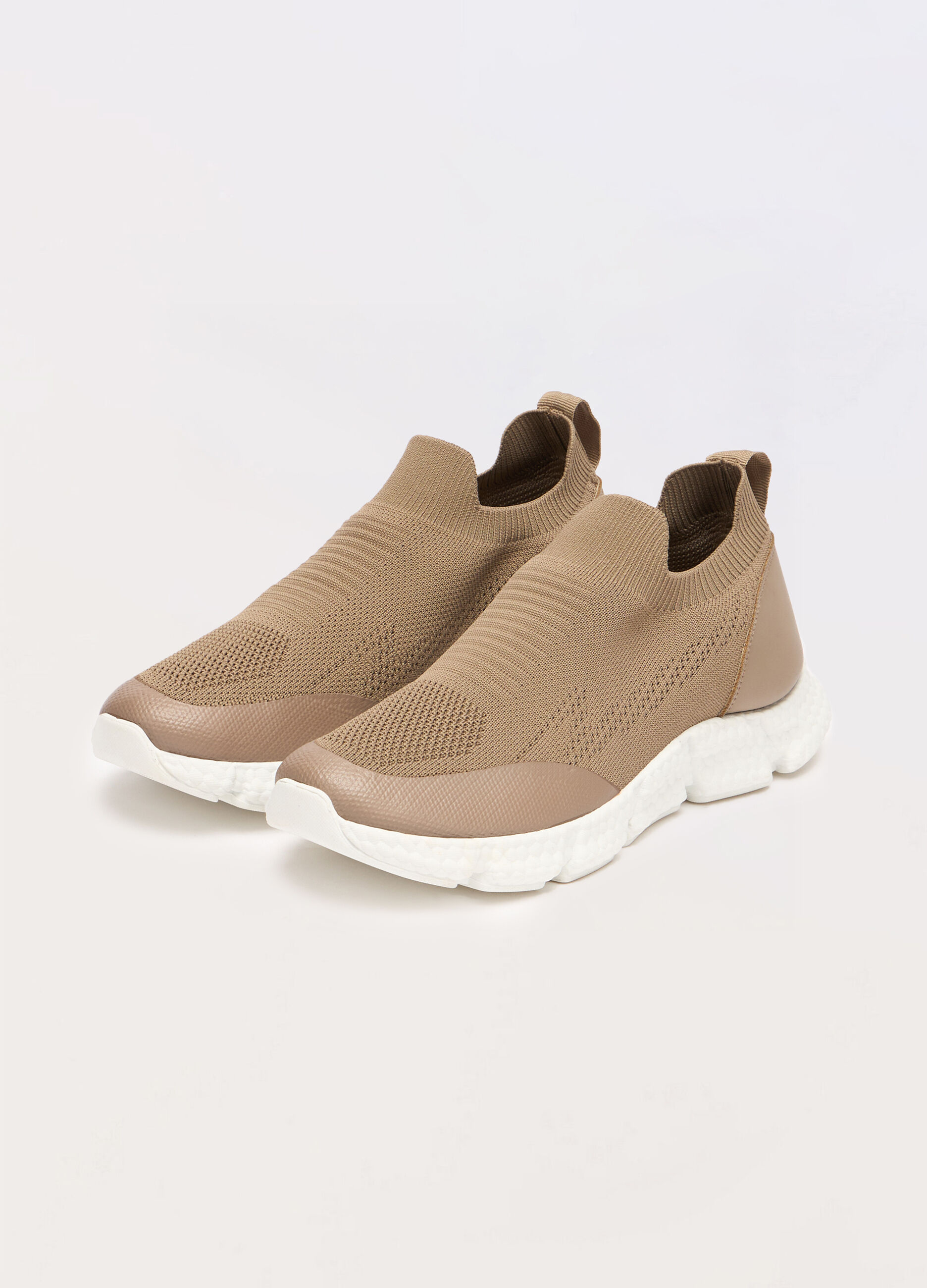 Sneaker slip-on in maglia uomo