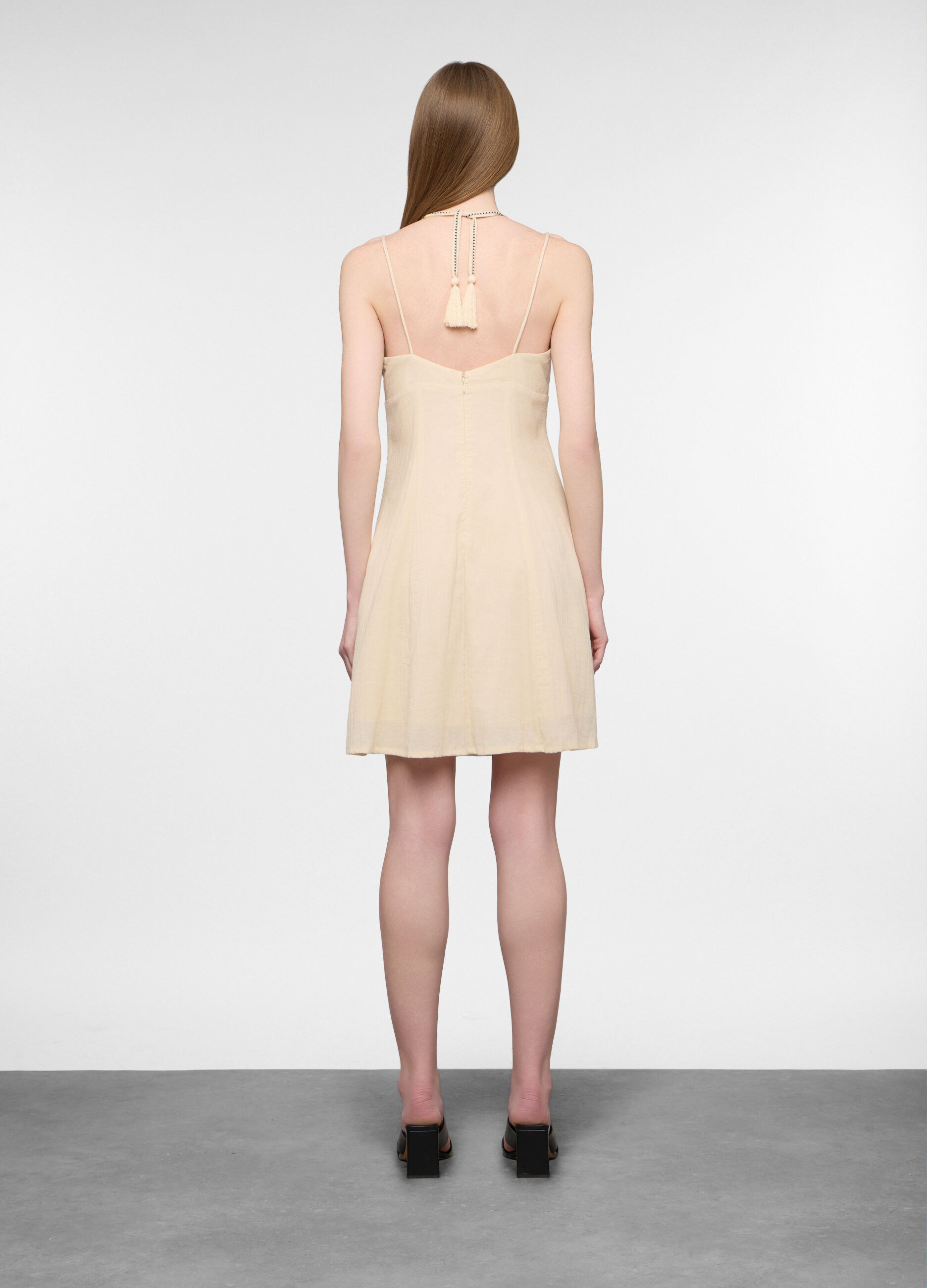 Abito fitted in puro cotone donna_1