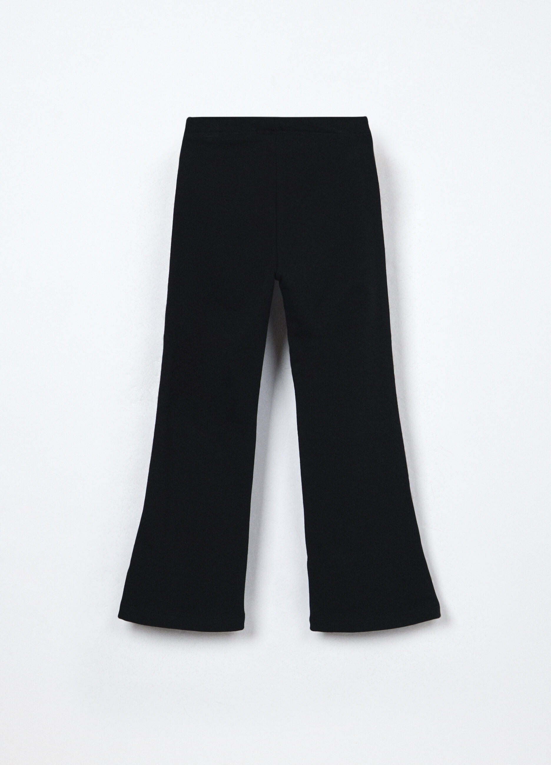 Pantaloni flare fit in cotone stretch bambina_1