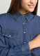 Camicia in denim di puro cotone donna_2