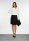 Gonna corta jacquard stretch donna_0