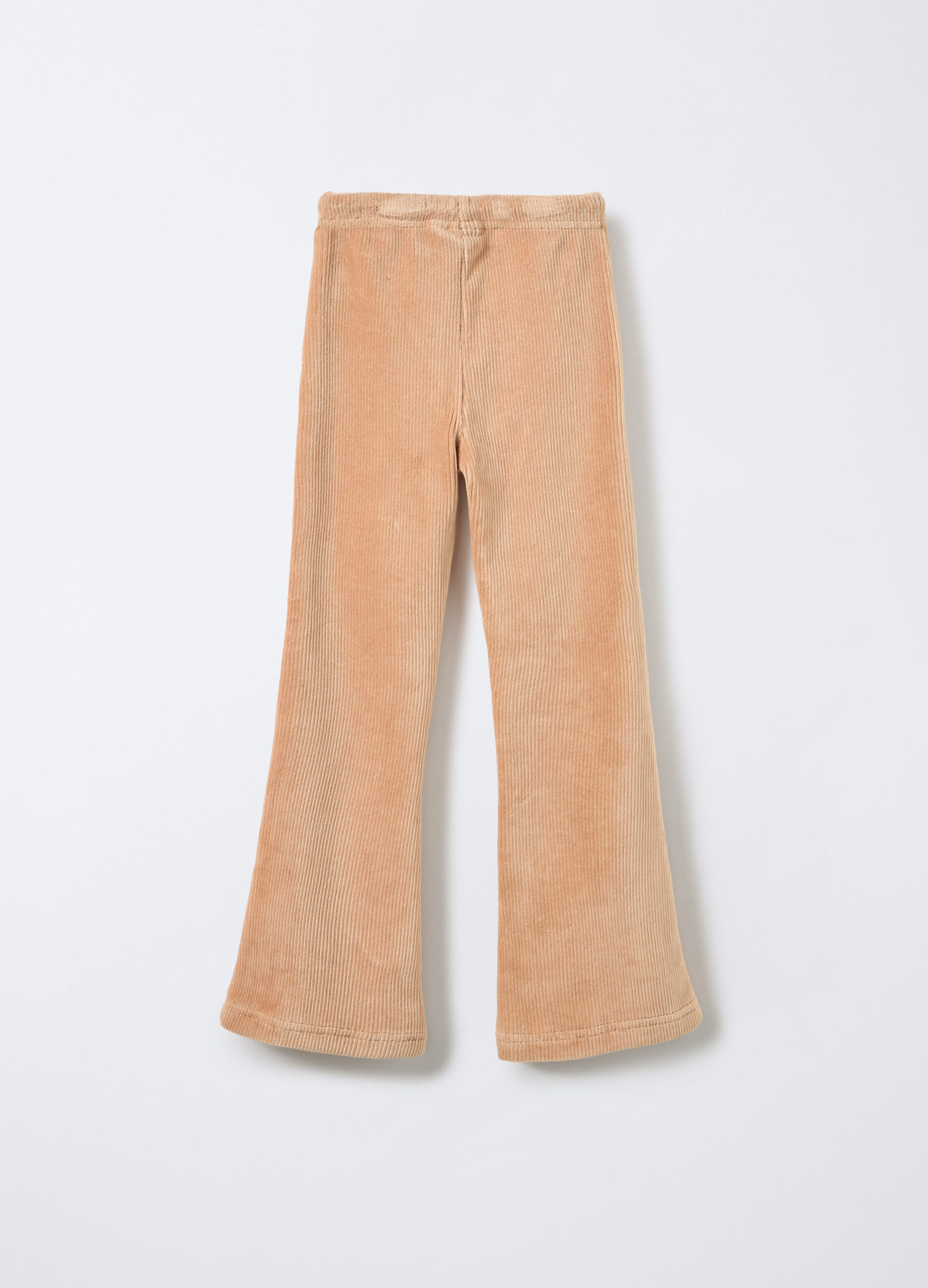 Treggings Flare Fit in costina velour bambina_1
