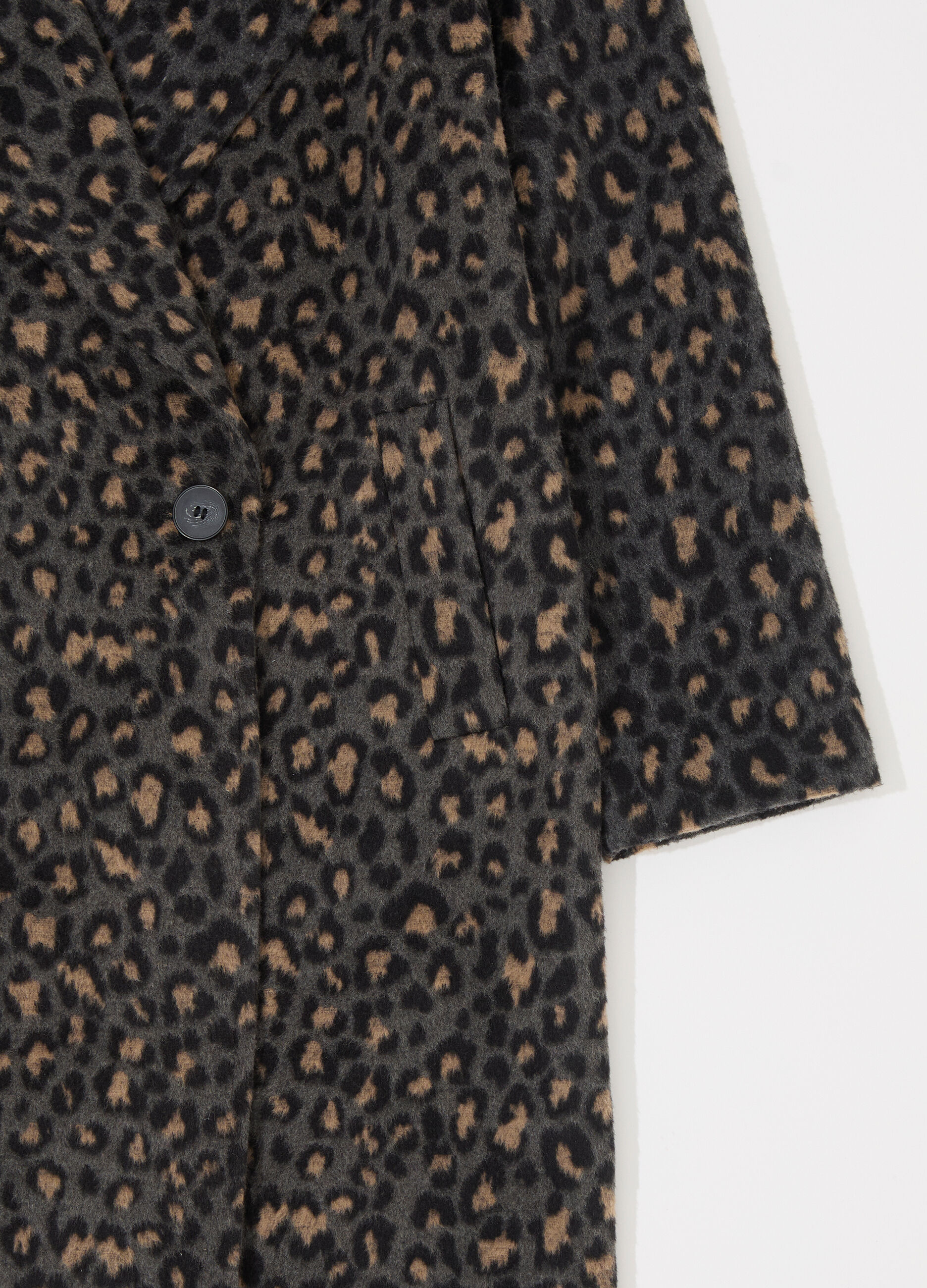 Cappotto doppiopetto in jacquard animalier donna_6