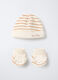 Set berretto + scarpine in puro cotone velour _0
