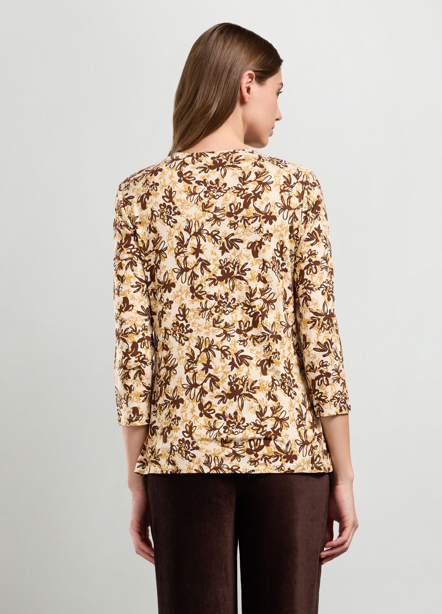 T-shirt in viscosa stretch donna_1