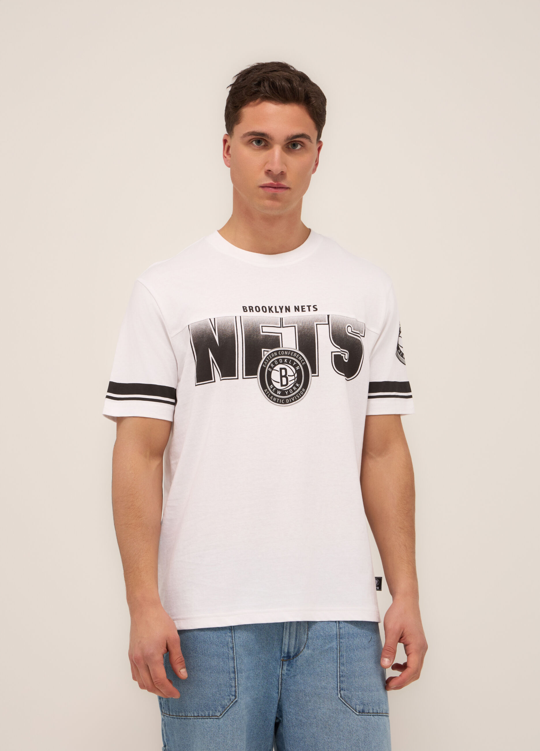T-shirt basketball in jersey di cotone uomo_0
