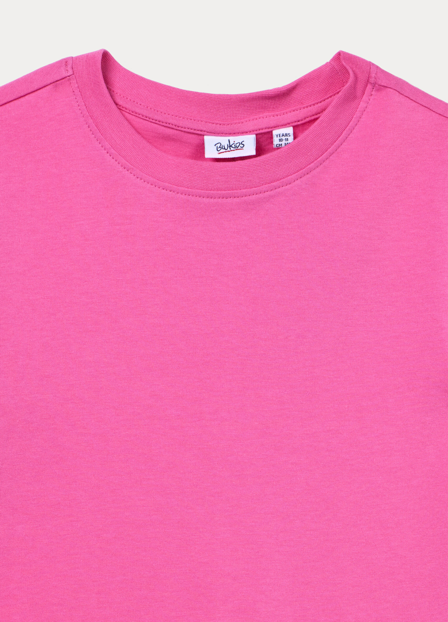T-shirt girocollo in jersey di puro cotone ragazza_2
