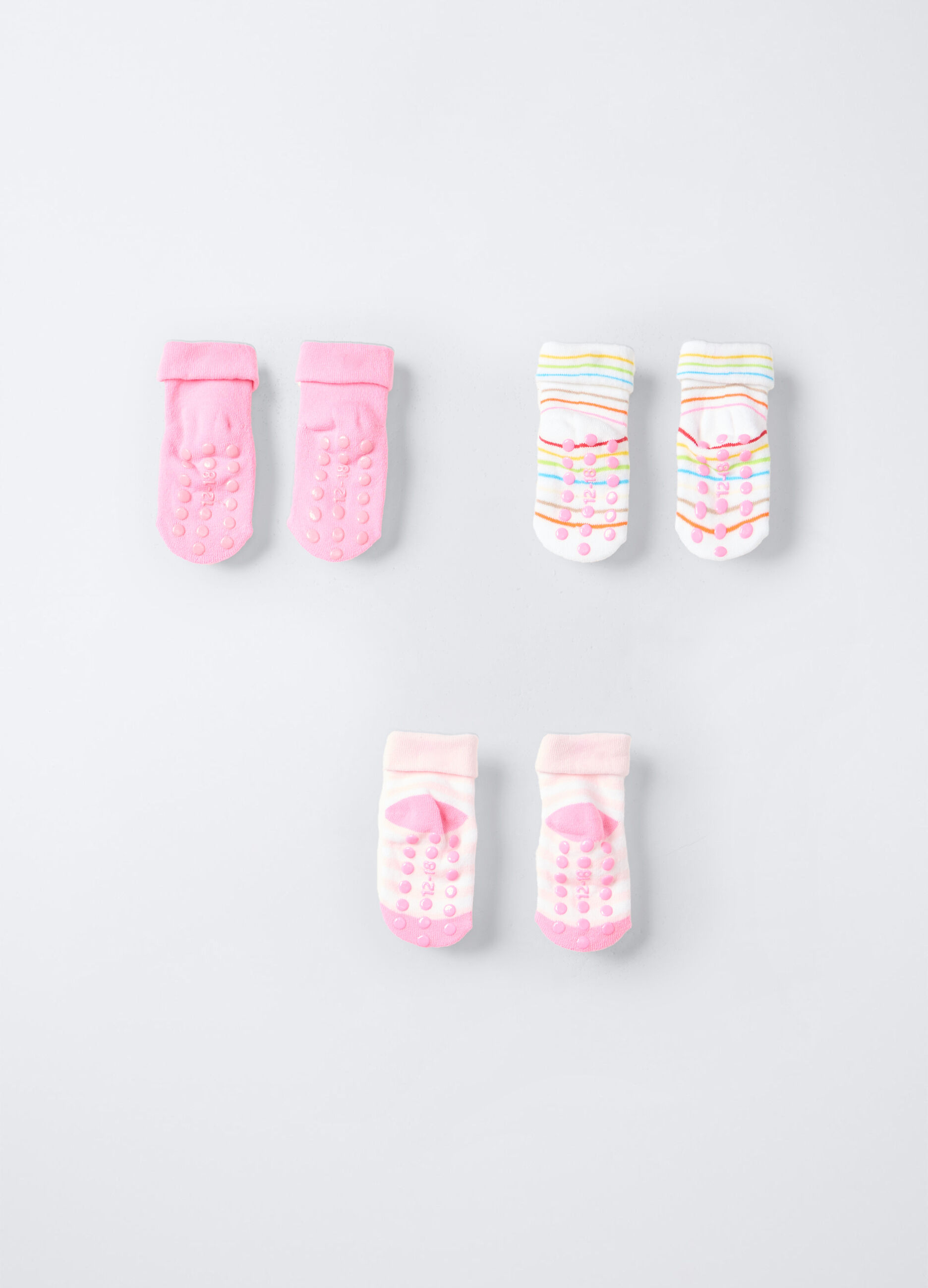 Pack 3 calze antiscivolo in spugna misto cotone stretch _1