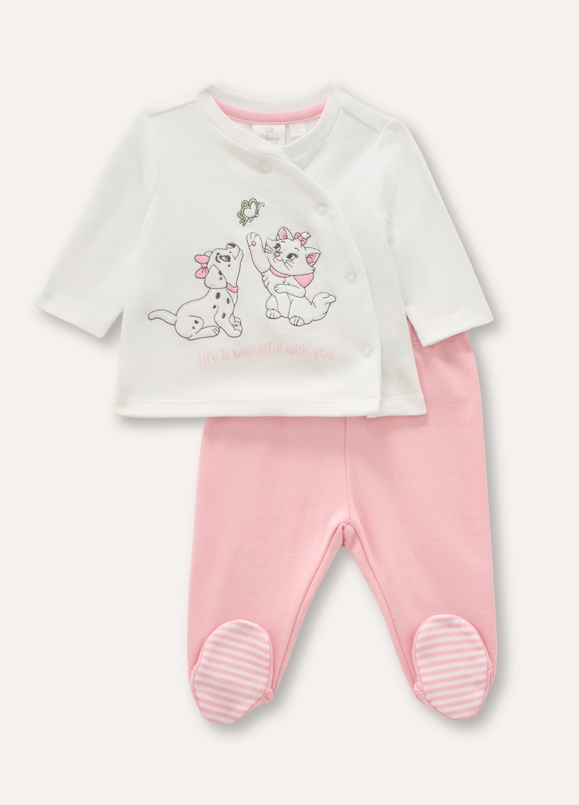 Set in puro cotone neonato