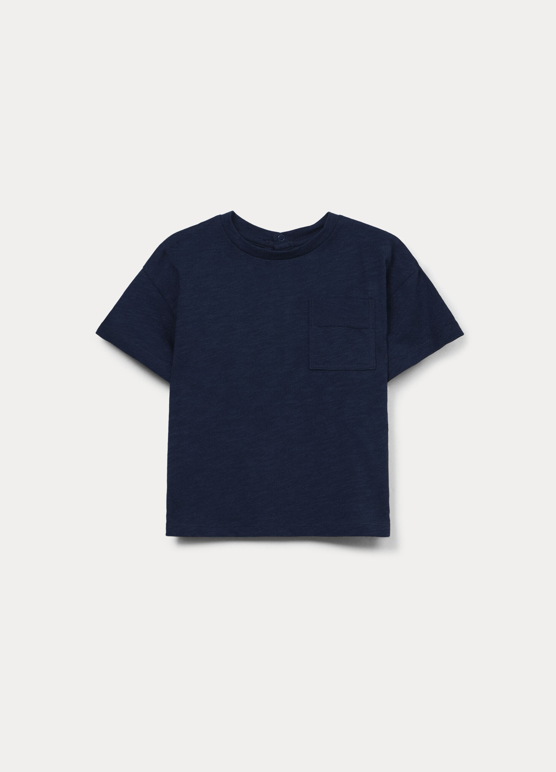 T-shirt in jersey slub di puro cotone bimbo_0