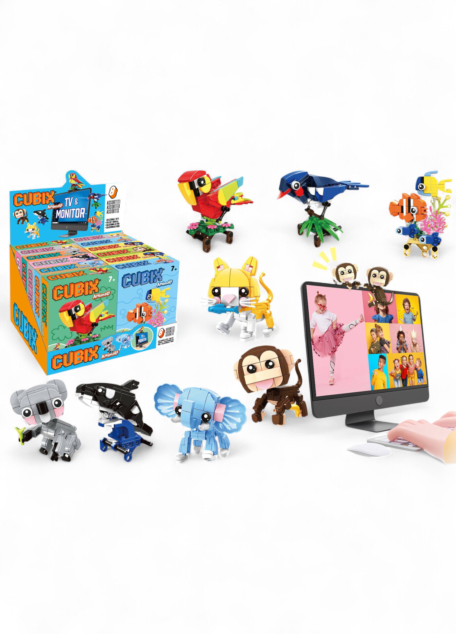 Cubix animali da scrivania componibili.