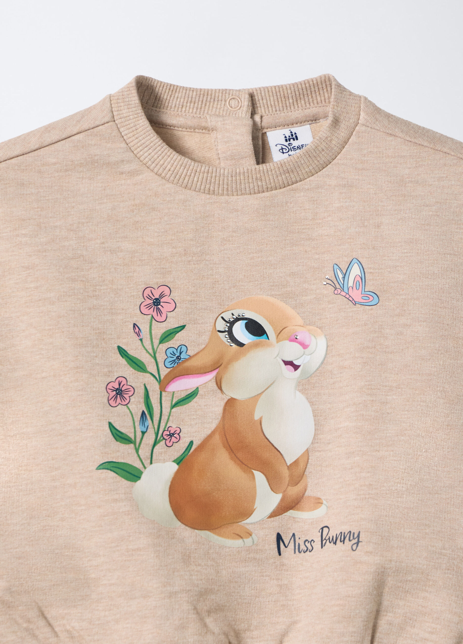 Jogging Set Disney in felpa misto cotone bimba_2