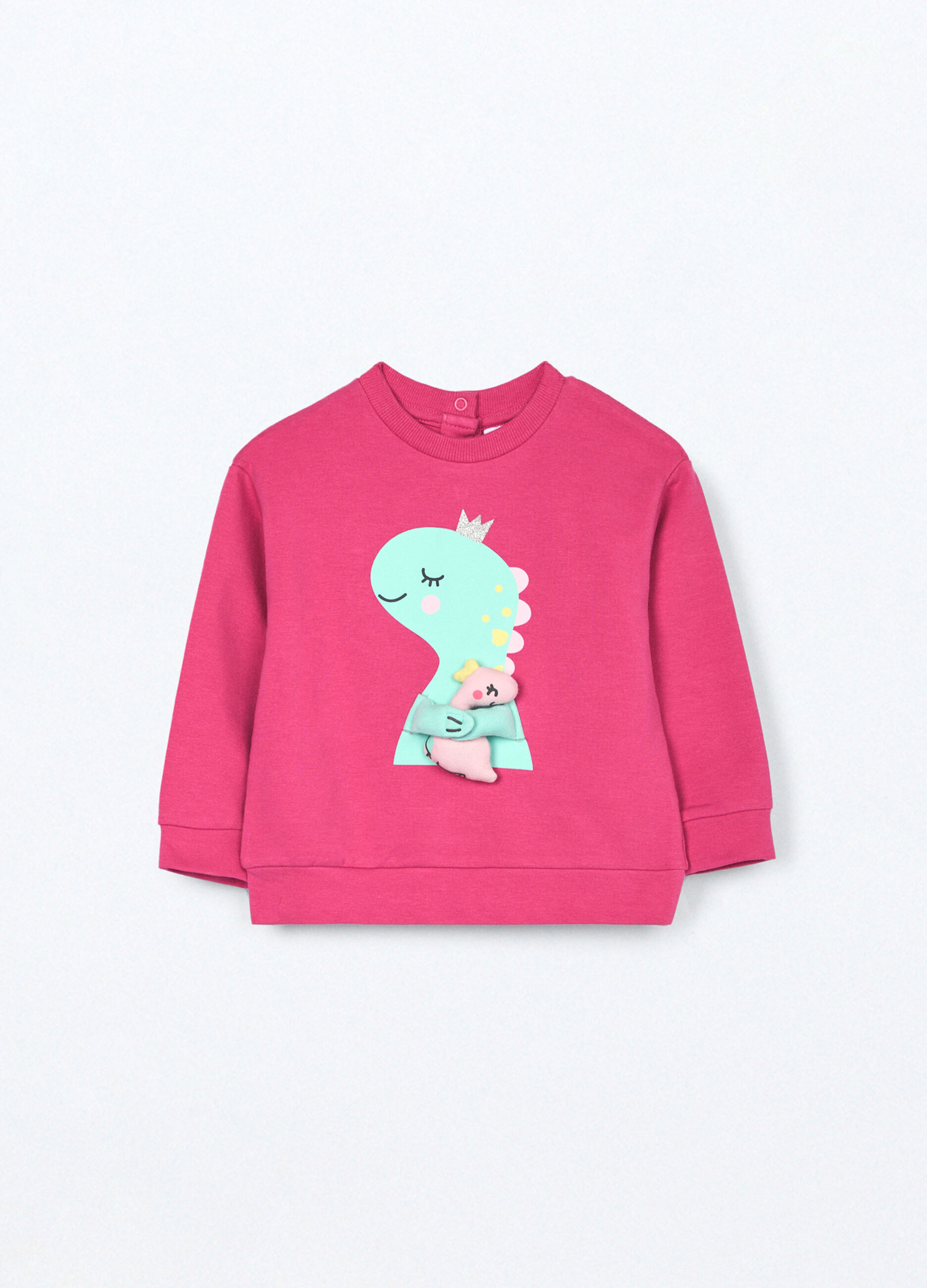 Felpa in french terry di cotone stretch neonata_0