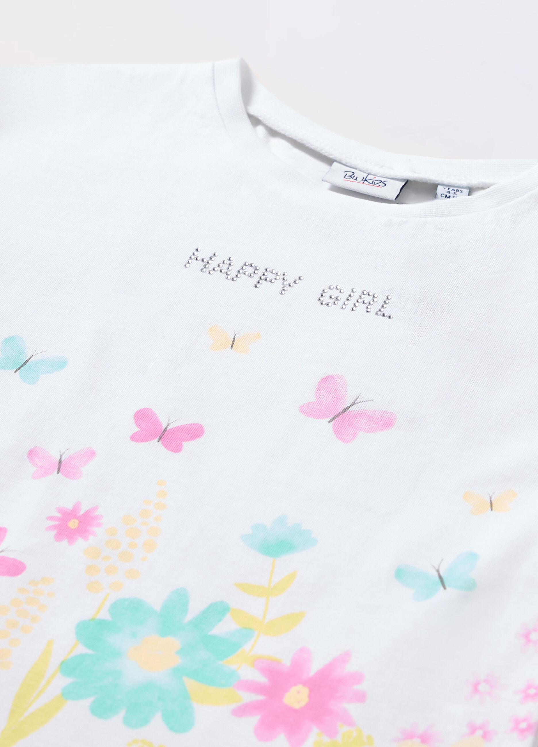 T-shirt in jersey di puro cotone bambina_1