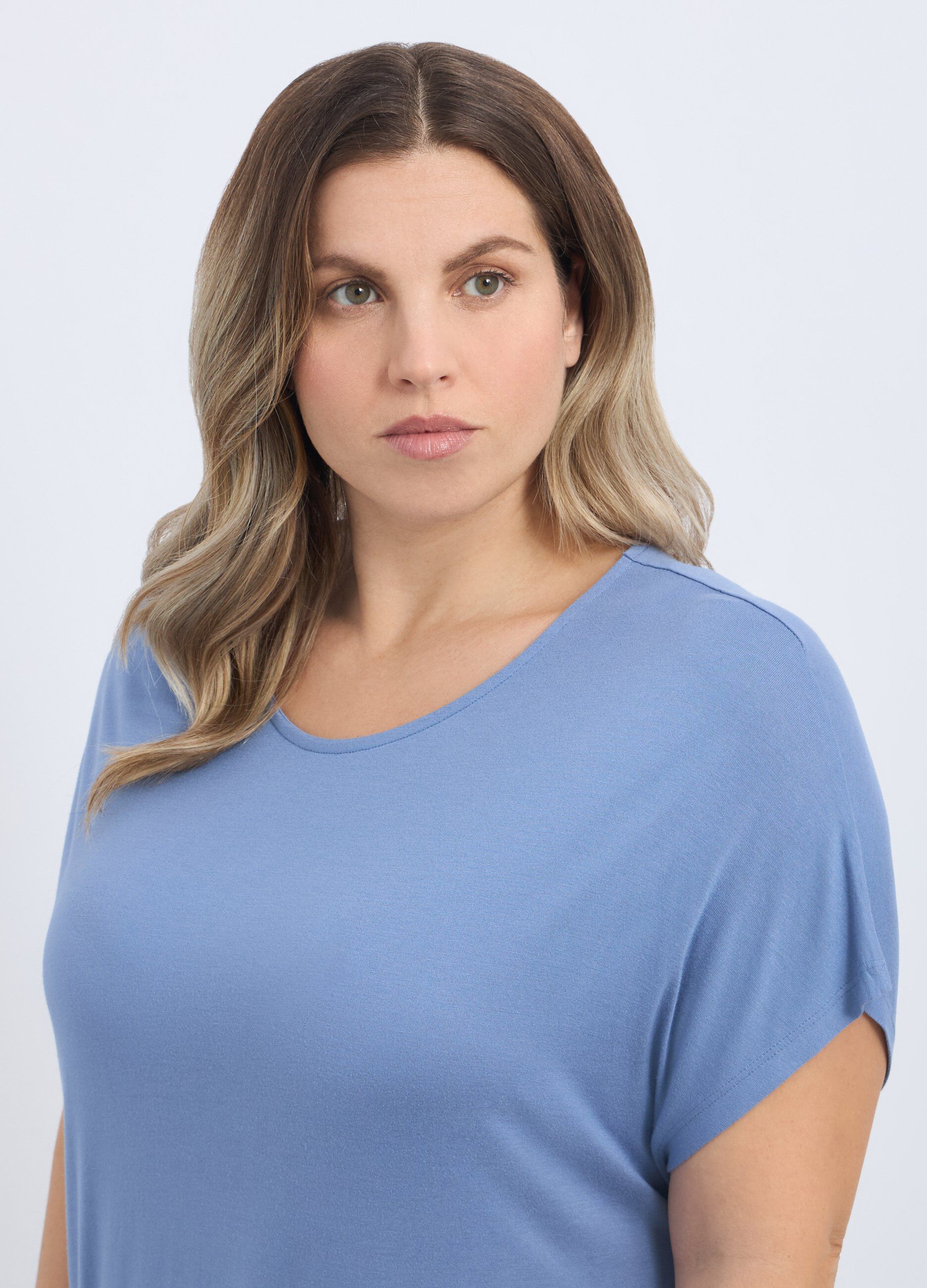 T-shirt in pura viscosa donna curvy_2