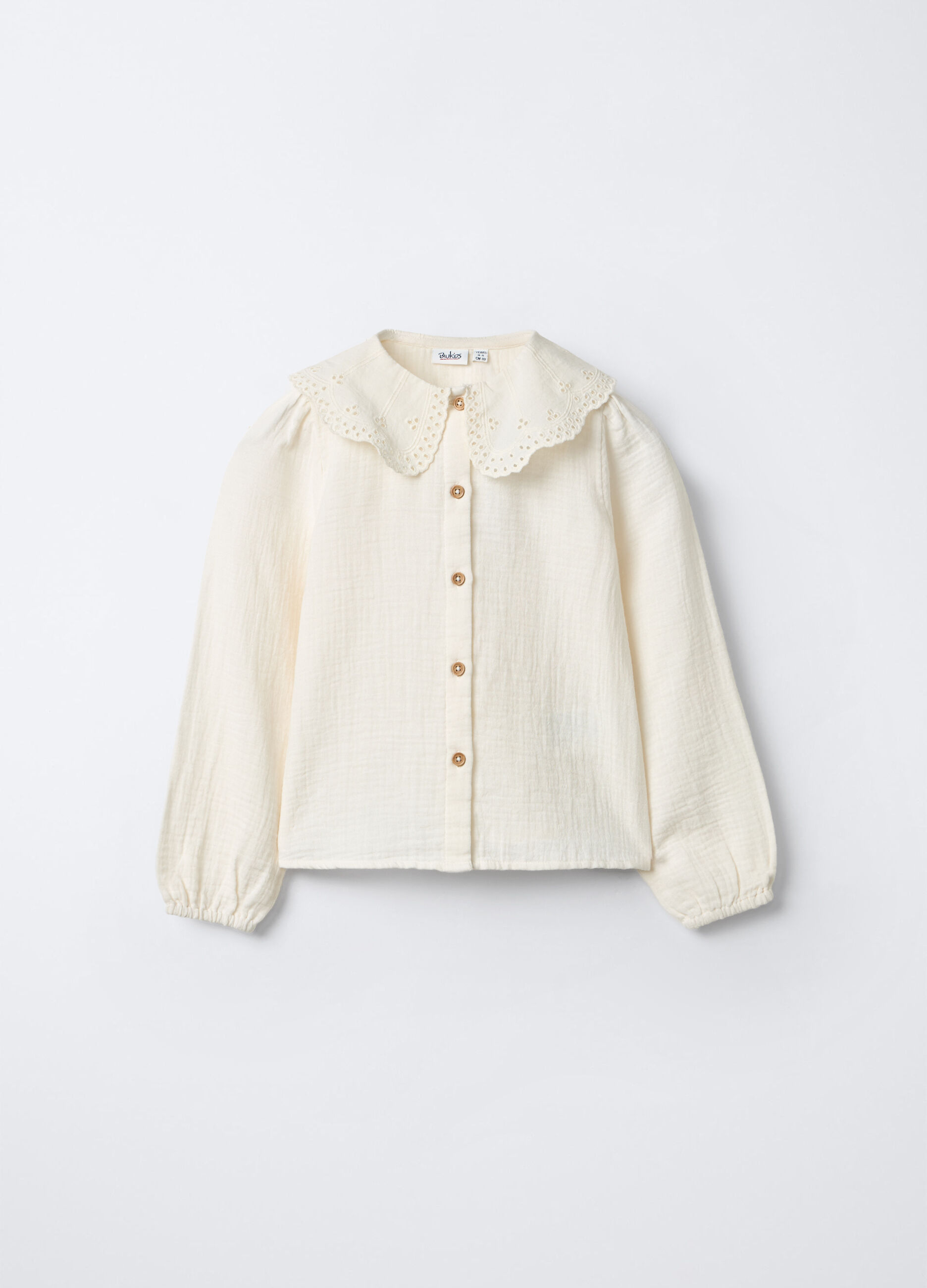 Camicia Fit Over in puro cotone bambina_0