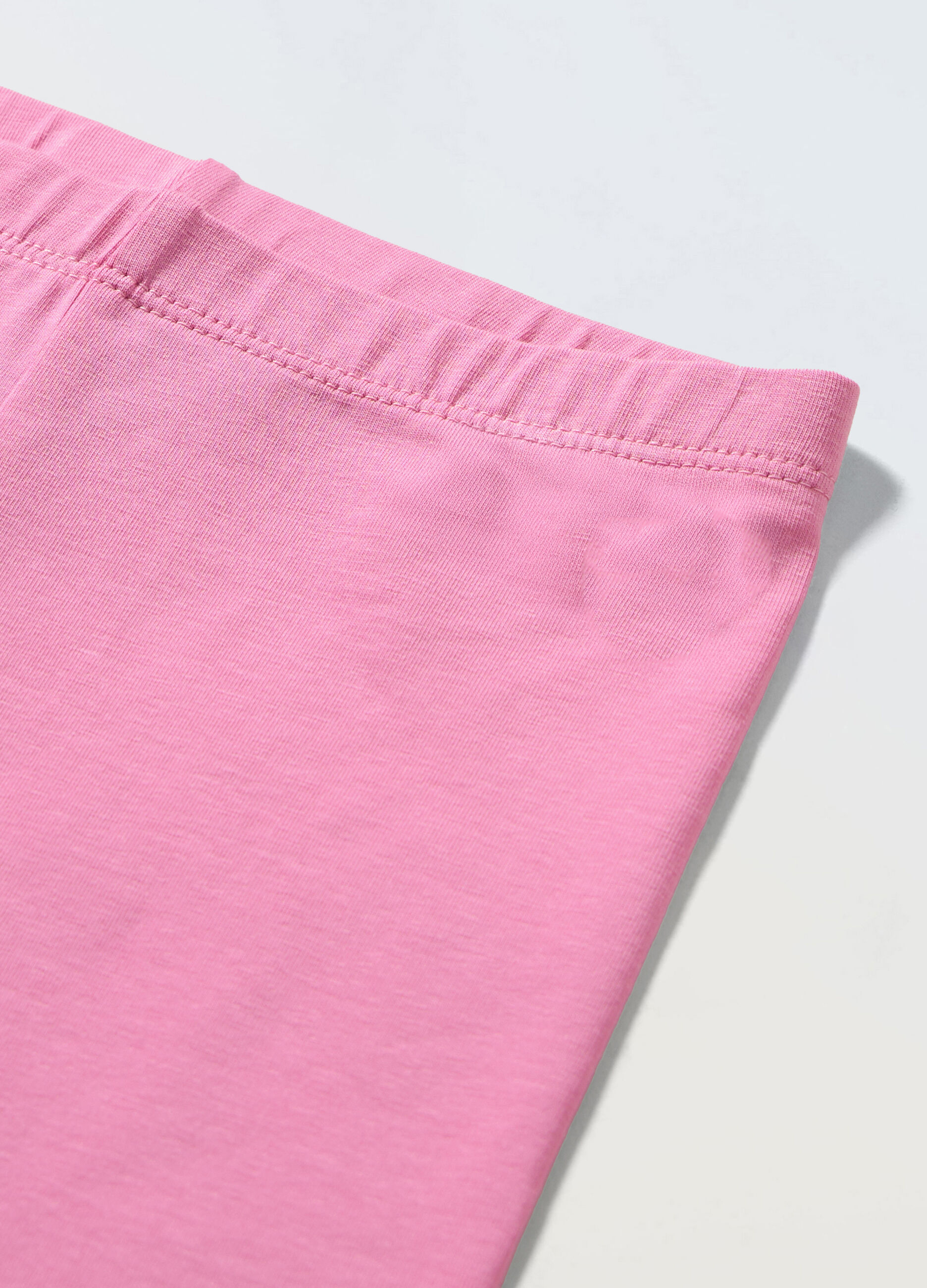 Leggings ciclista in jersey di cotone stretch bambina_1