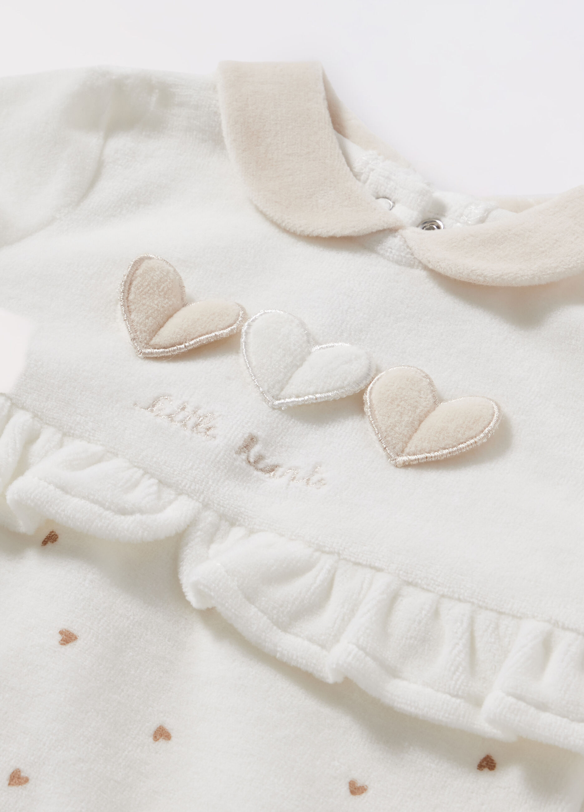 Tutina velours misto cotone neonata_1