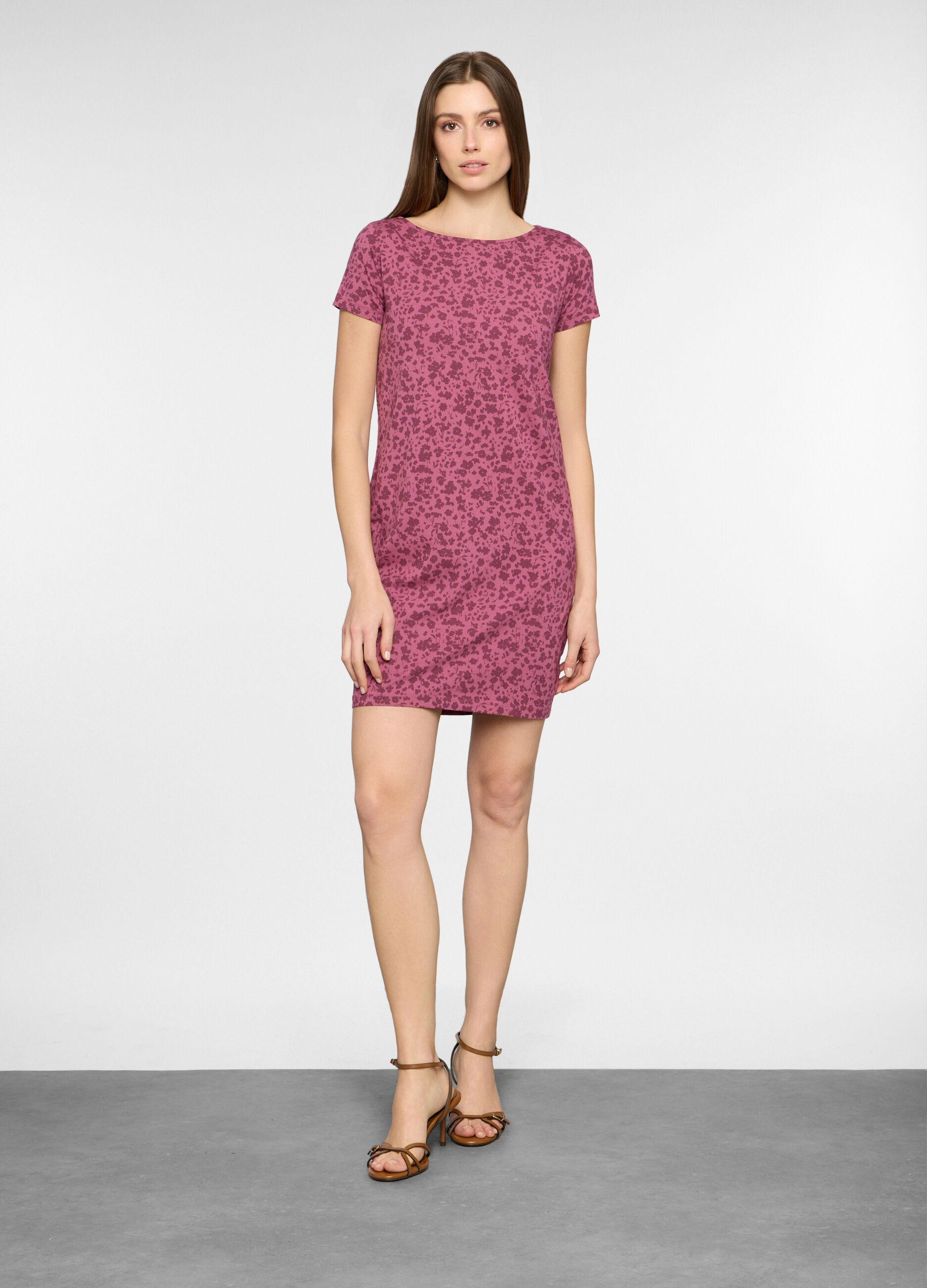 Abito corto in jersey stretch donna