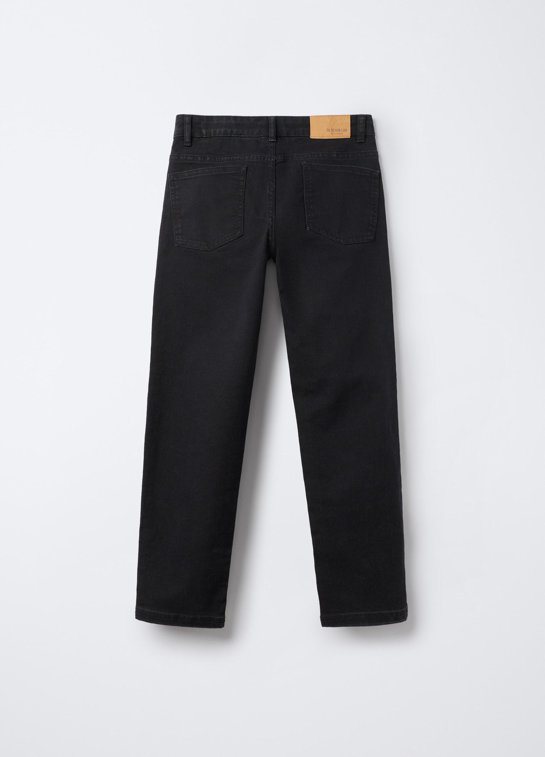 Pantaloni in Comfort Stretch Denim Straight Fit ragazzo_1