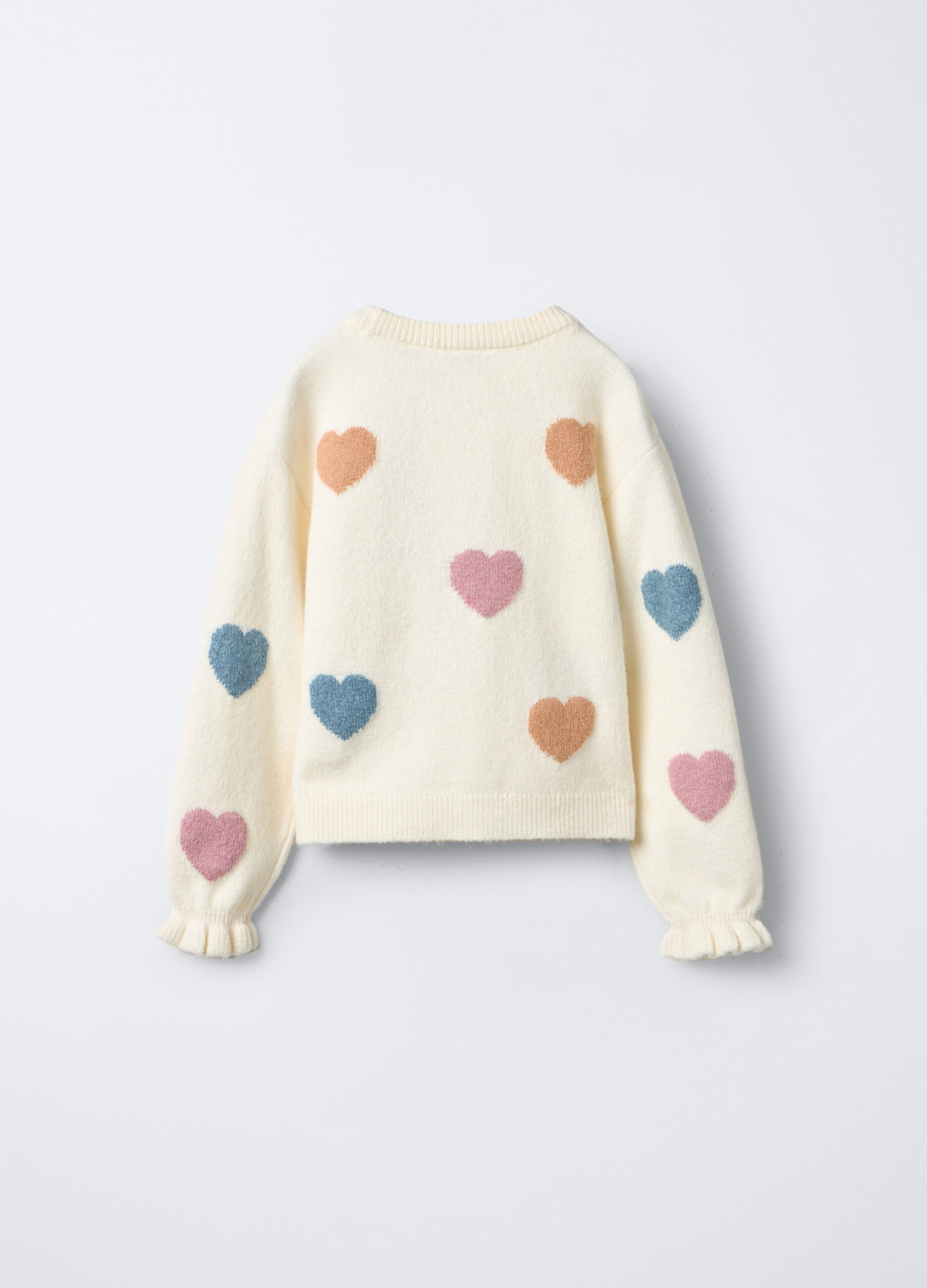 Pullover jaquard misto cotone bambina_1