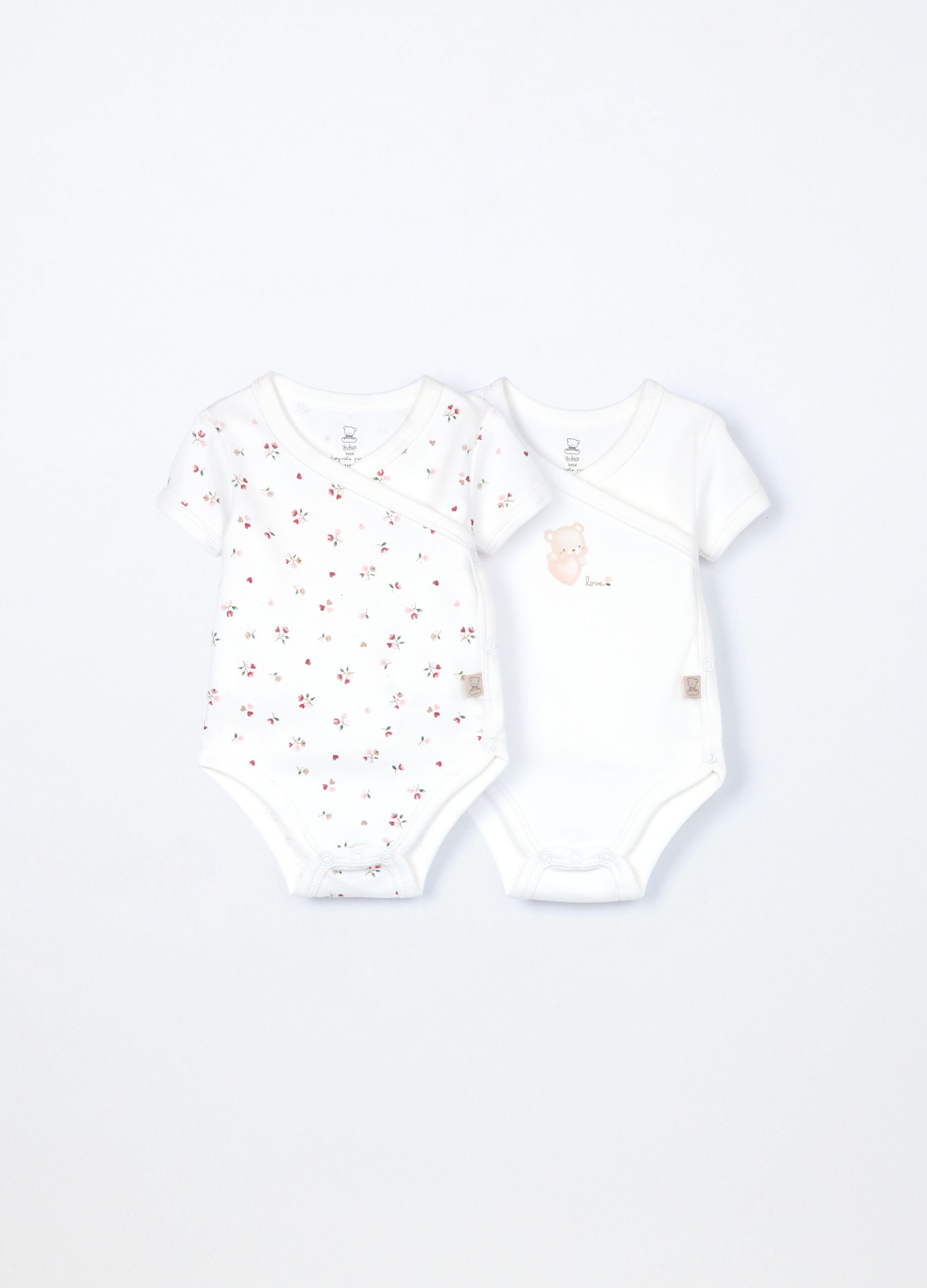 Pack 2 body in interlock di puro cotone neonata_0