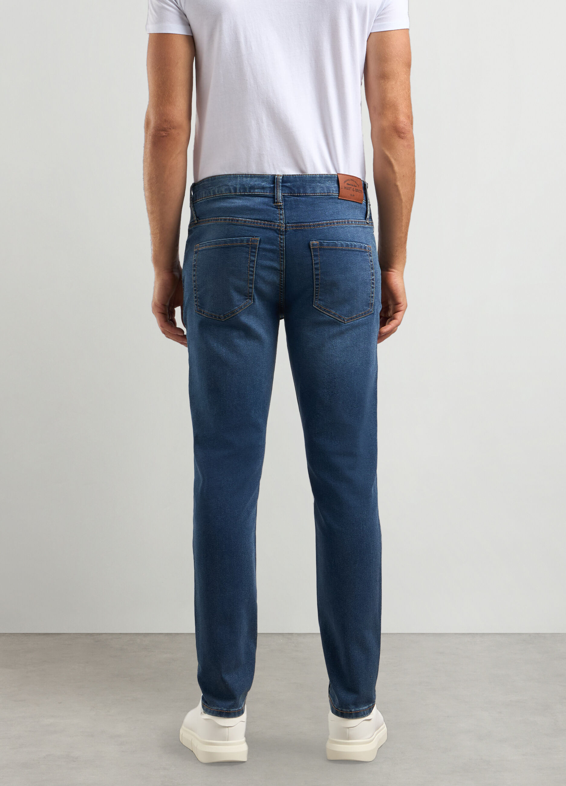 Jeans skinny fit in cotone stretch uomo_1