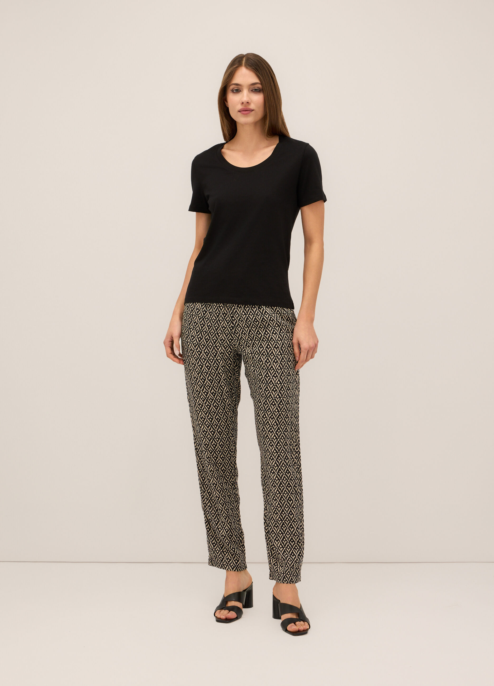 Pantaloni in pura viscosa donna_0