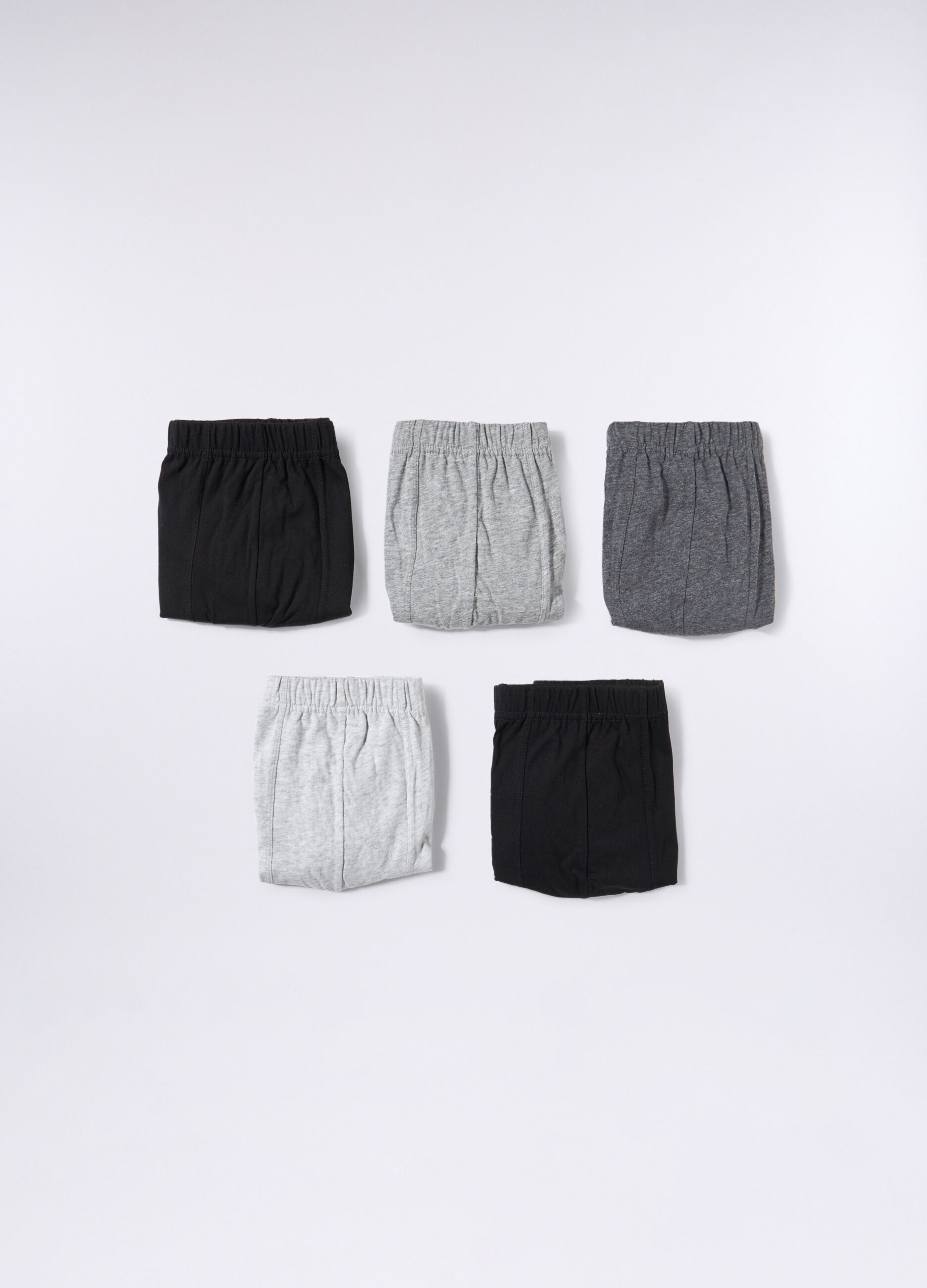 5 pack boxer in cotone melange uomo