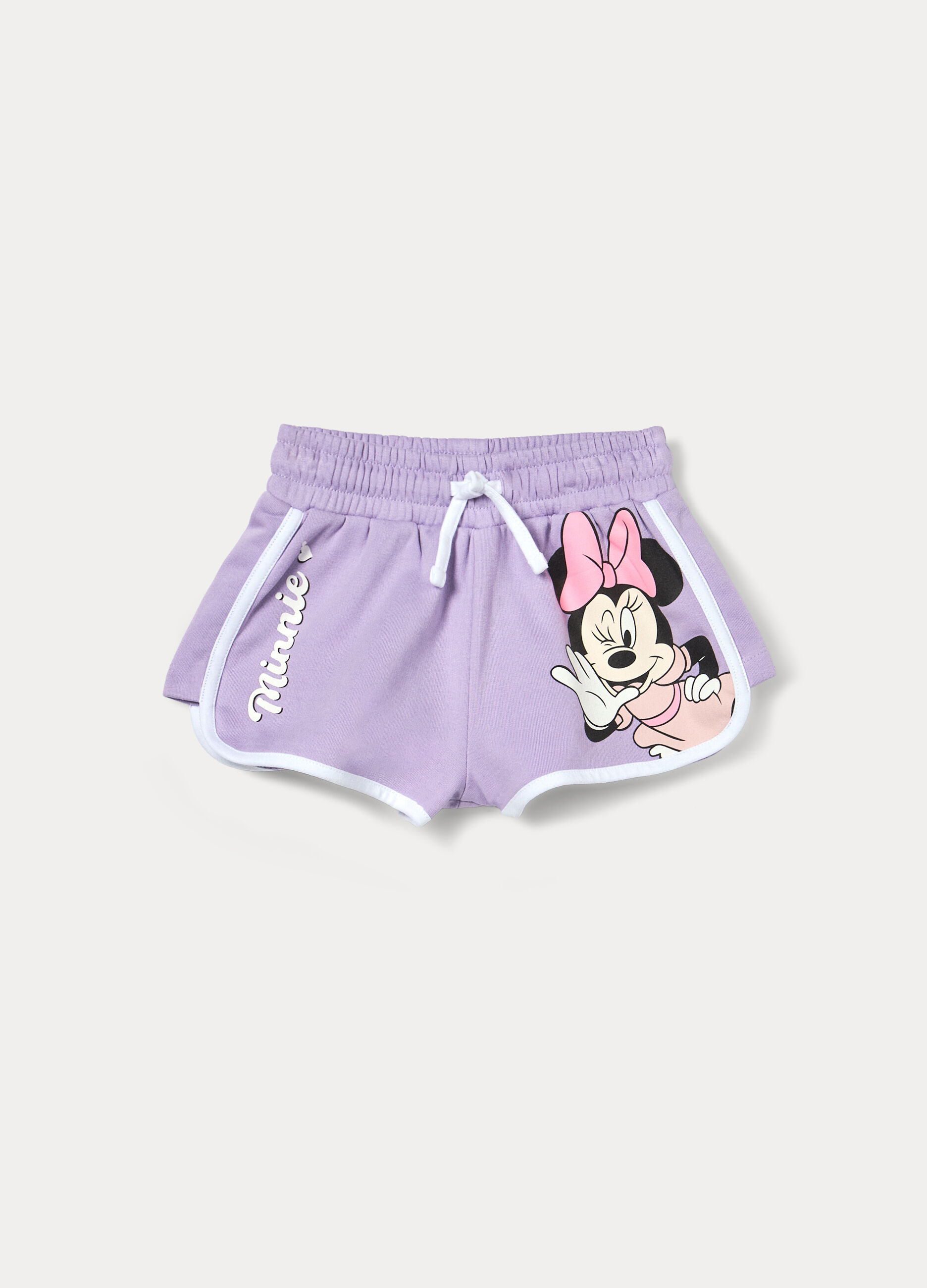 Shorts Disney in french terry misto cotone bambina_0