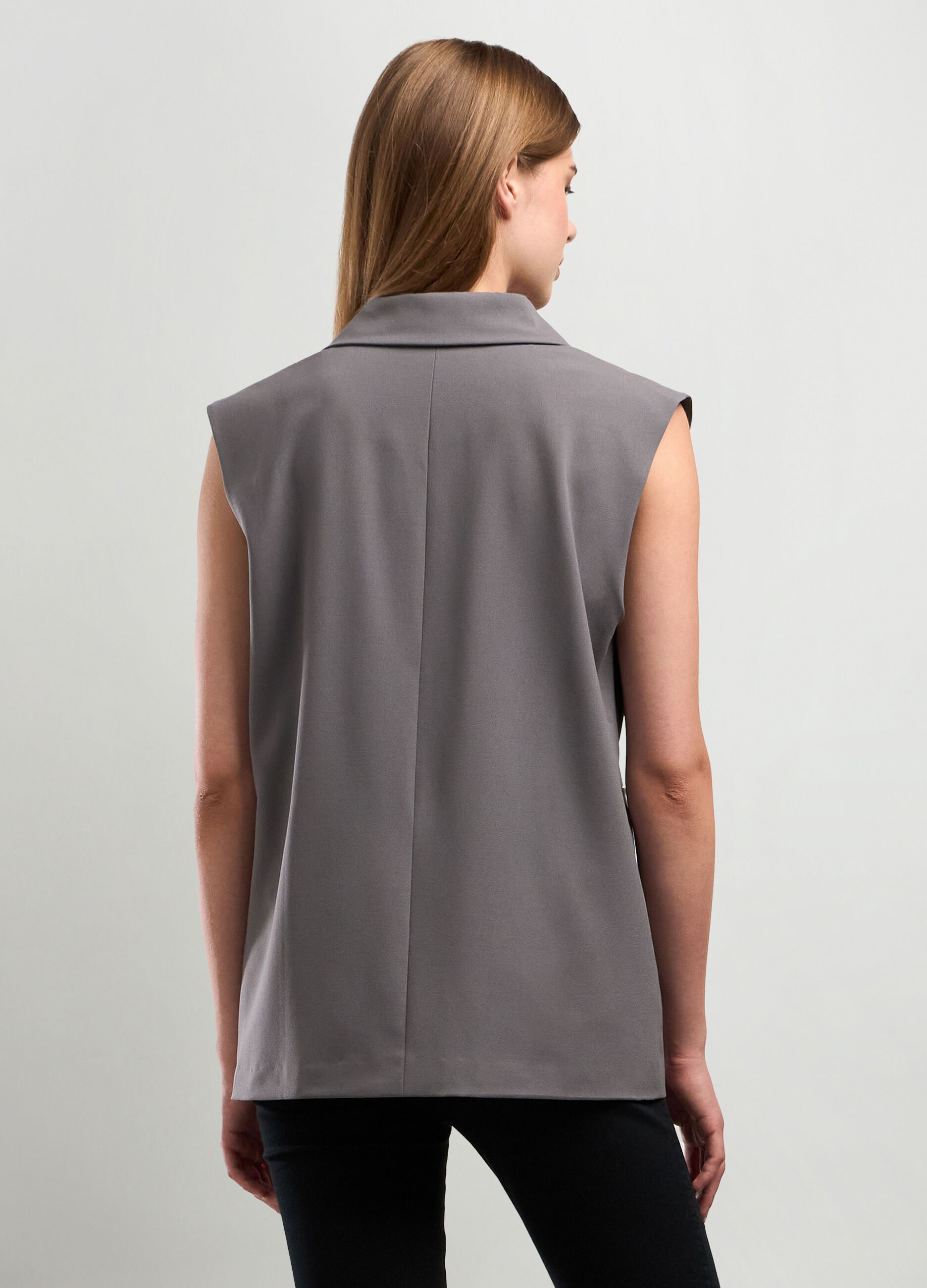 Gilet doppiopetto in mista viscosa donna_1