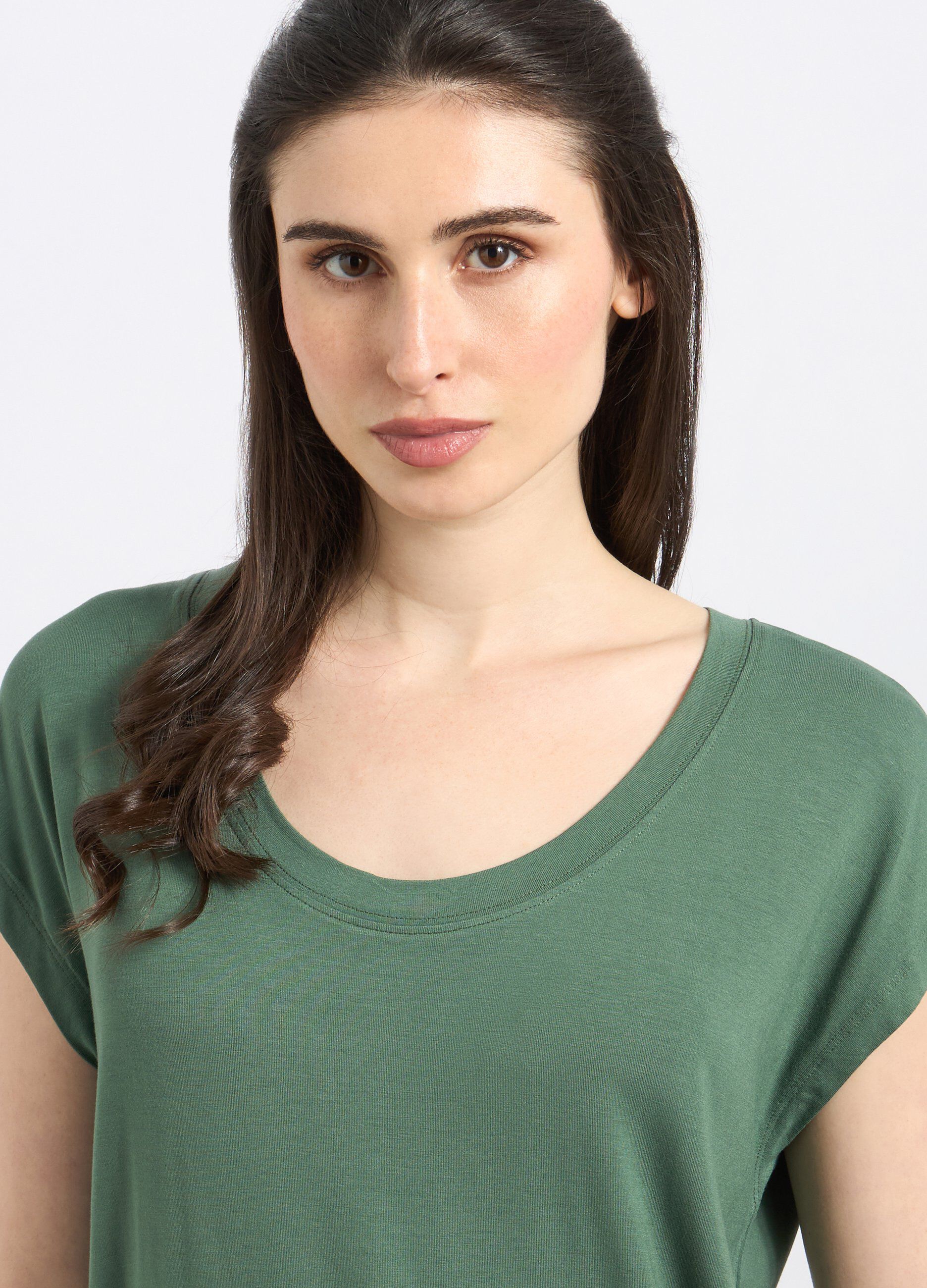 T-shirt in viscosa stretch donna_2