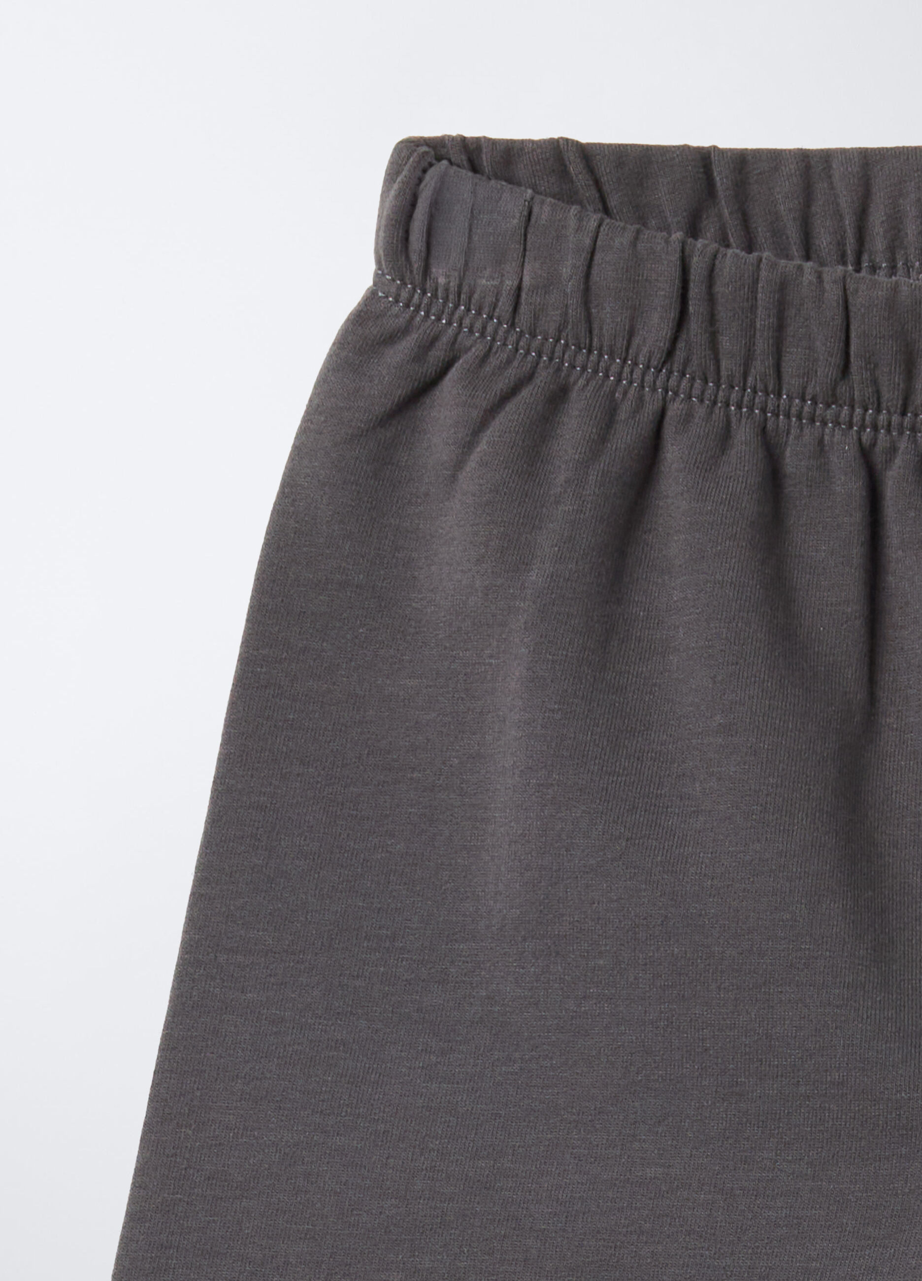 Leggings in felpa di cotone stretch bimba_2