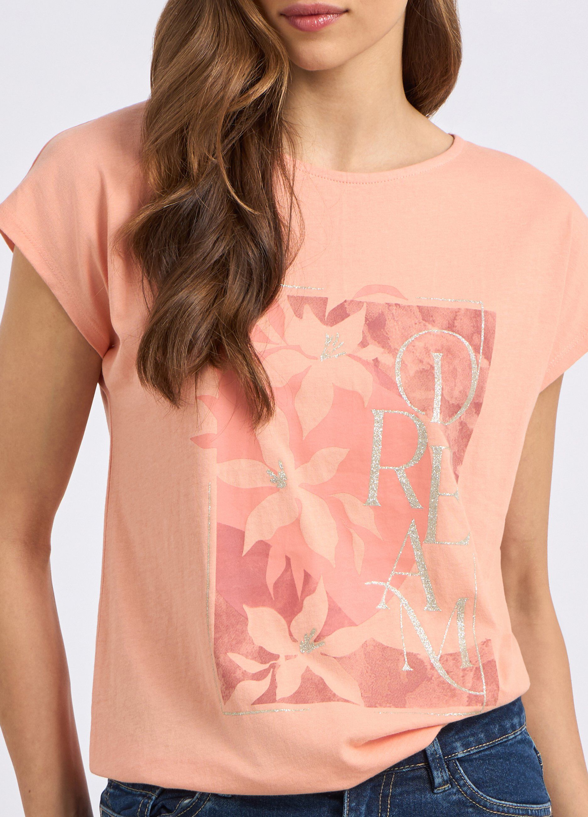 T-shirt in puro cotone con stampa donna_2