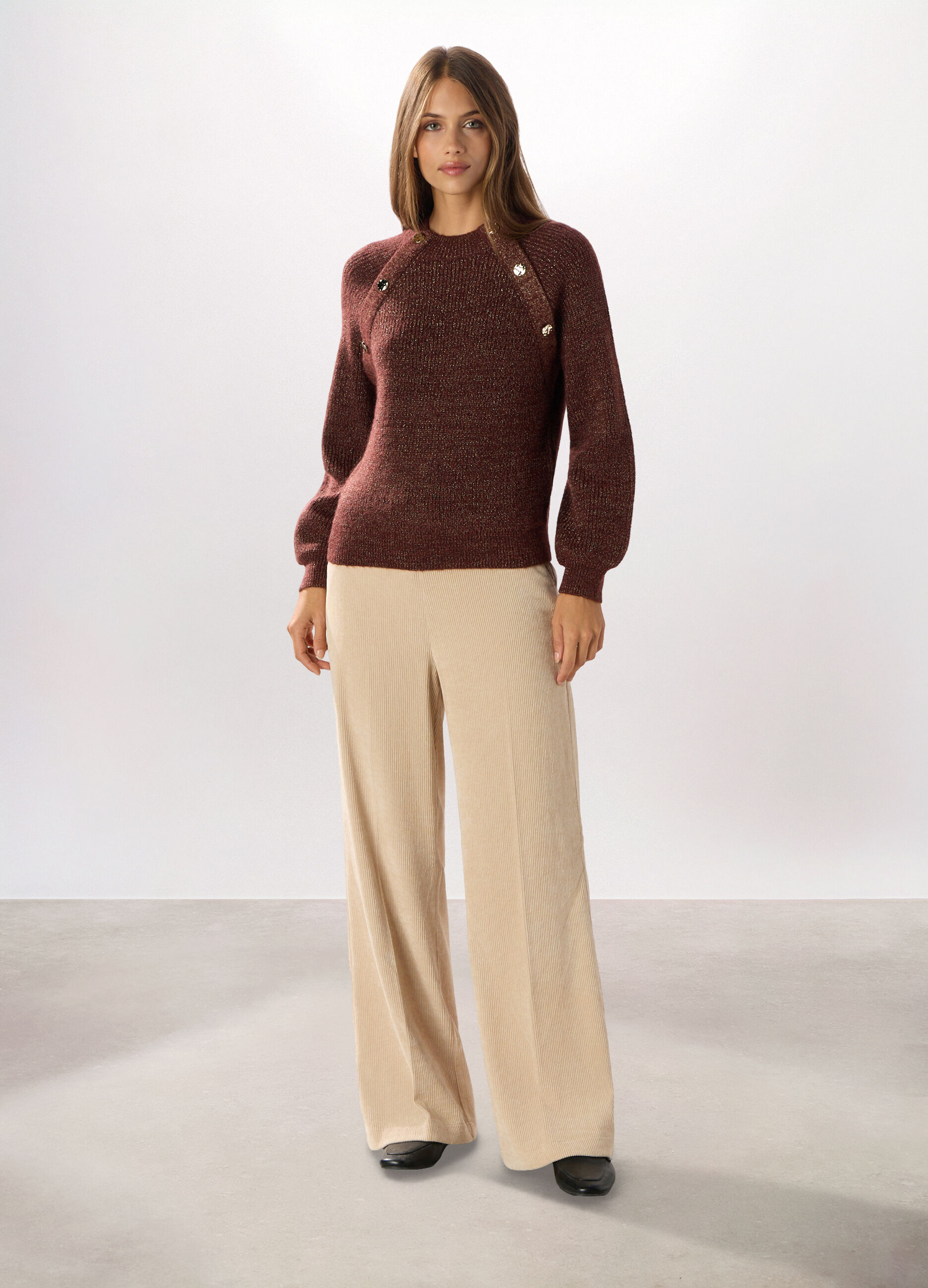 Pantaloni in velluto a coste donna_0