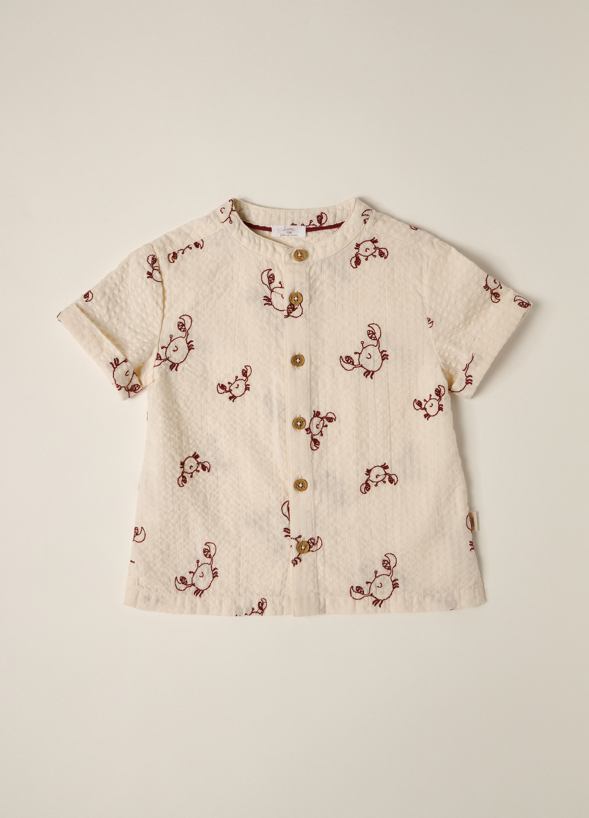 Camicia in puro cotone IANA neonato_0