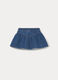 Gonna in denim di puro cotone bimba_1