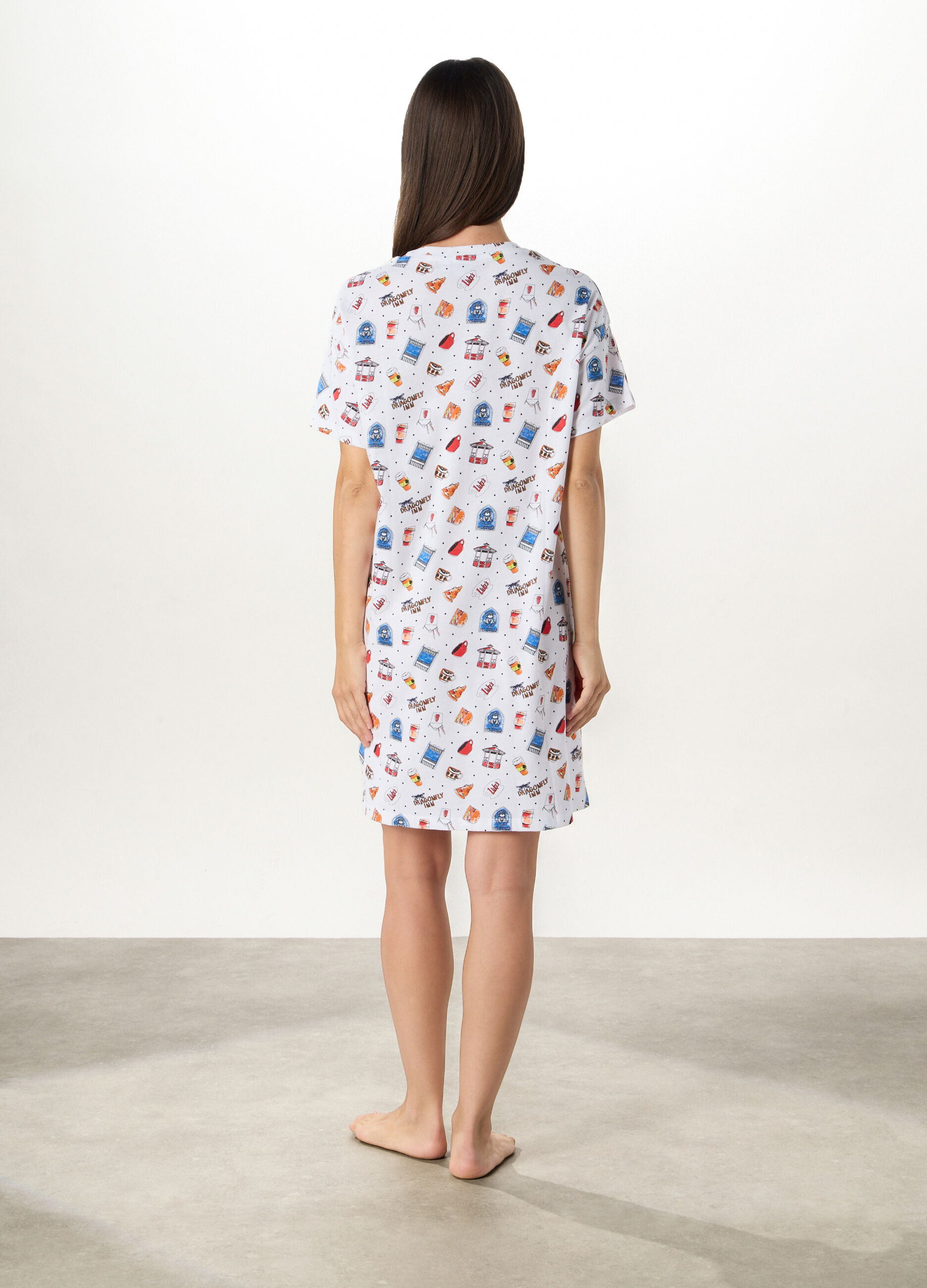 Camicia da notte Gilmore Girls maxi t-shirt in puro cotone donna_1
