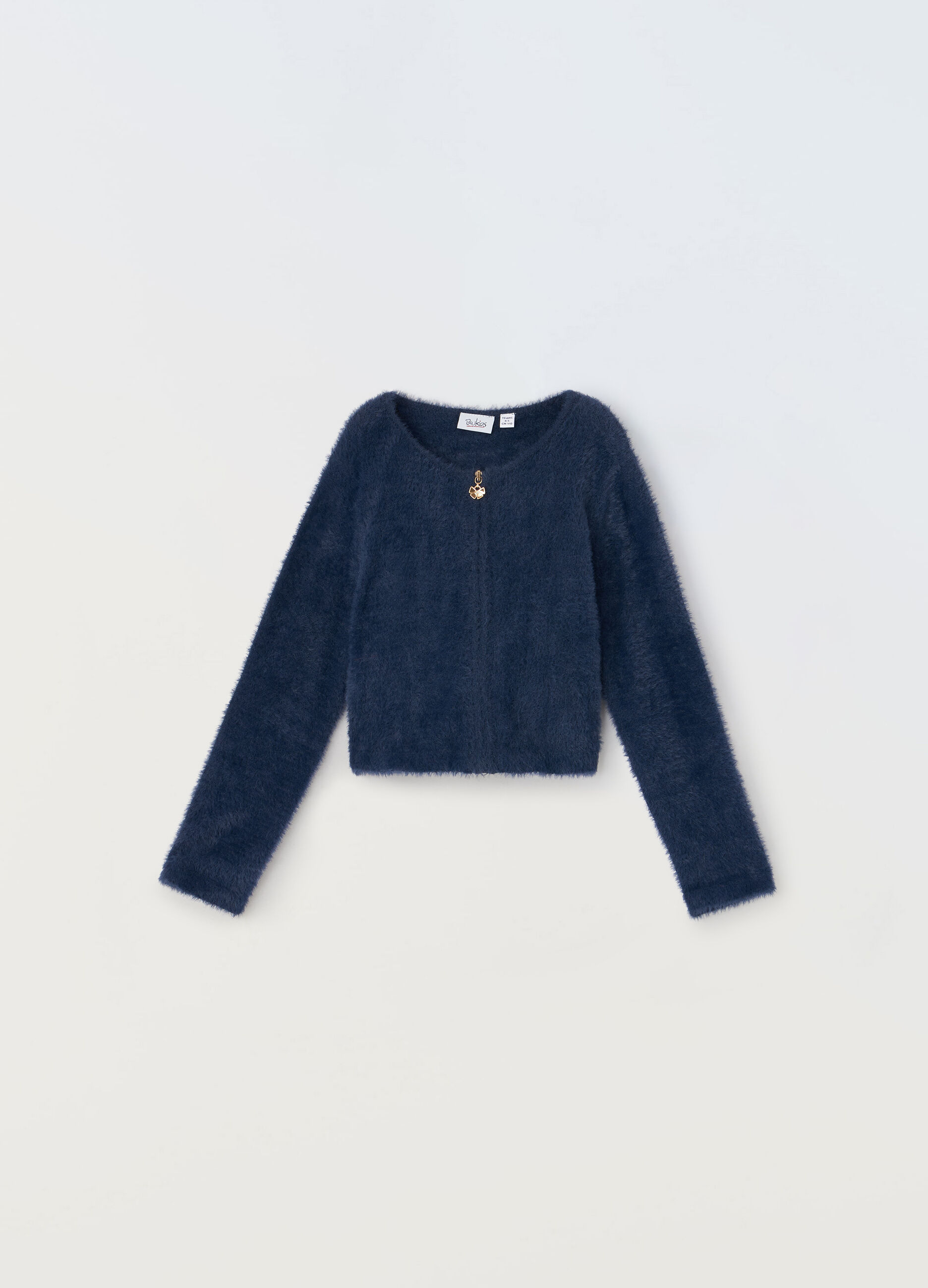 Cardigan effetto pelliccia bambina_0