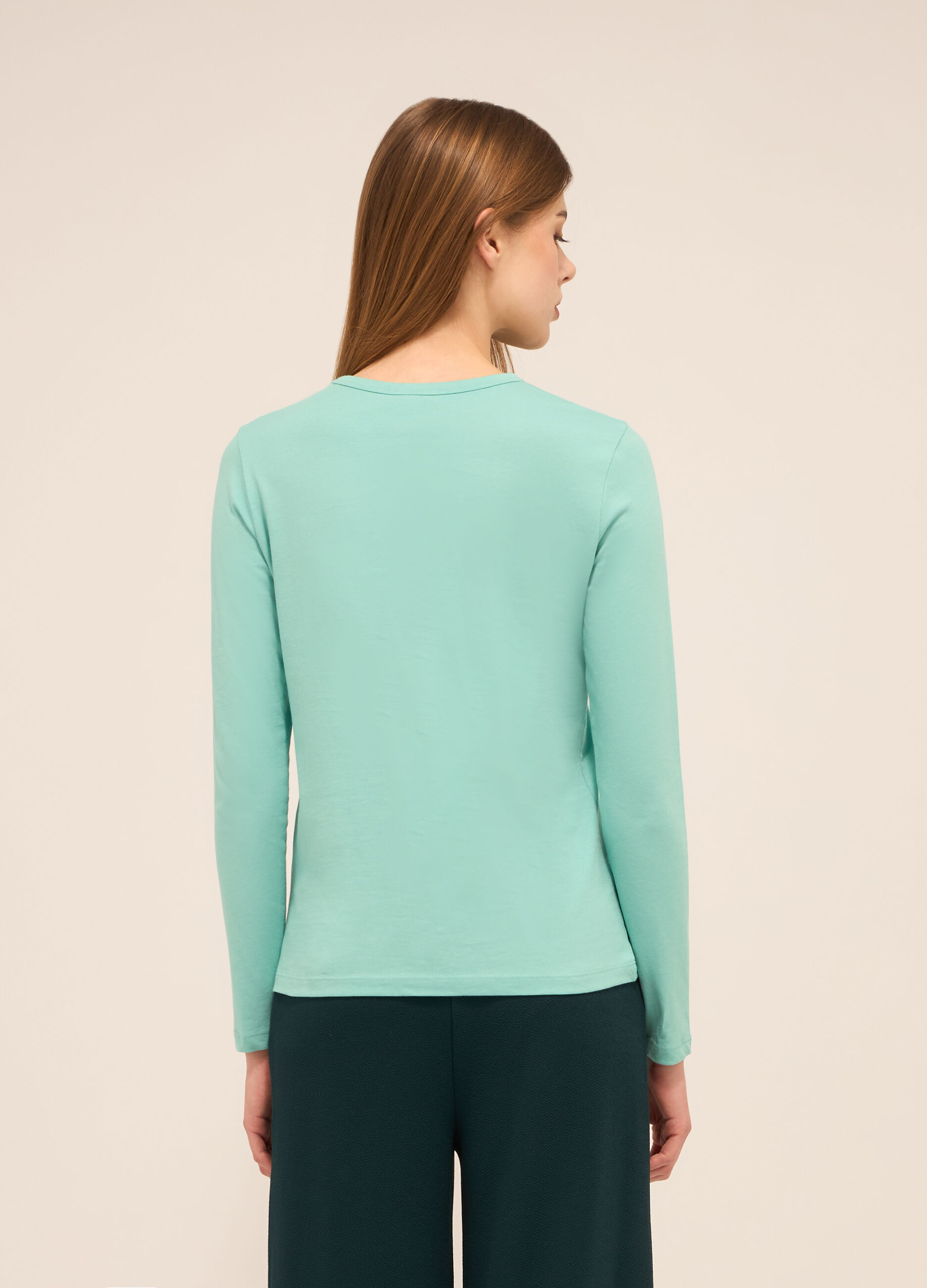 T-shirt in puro cotone donna_1