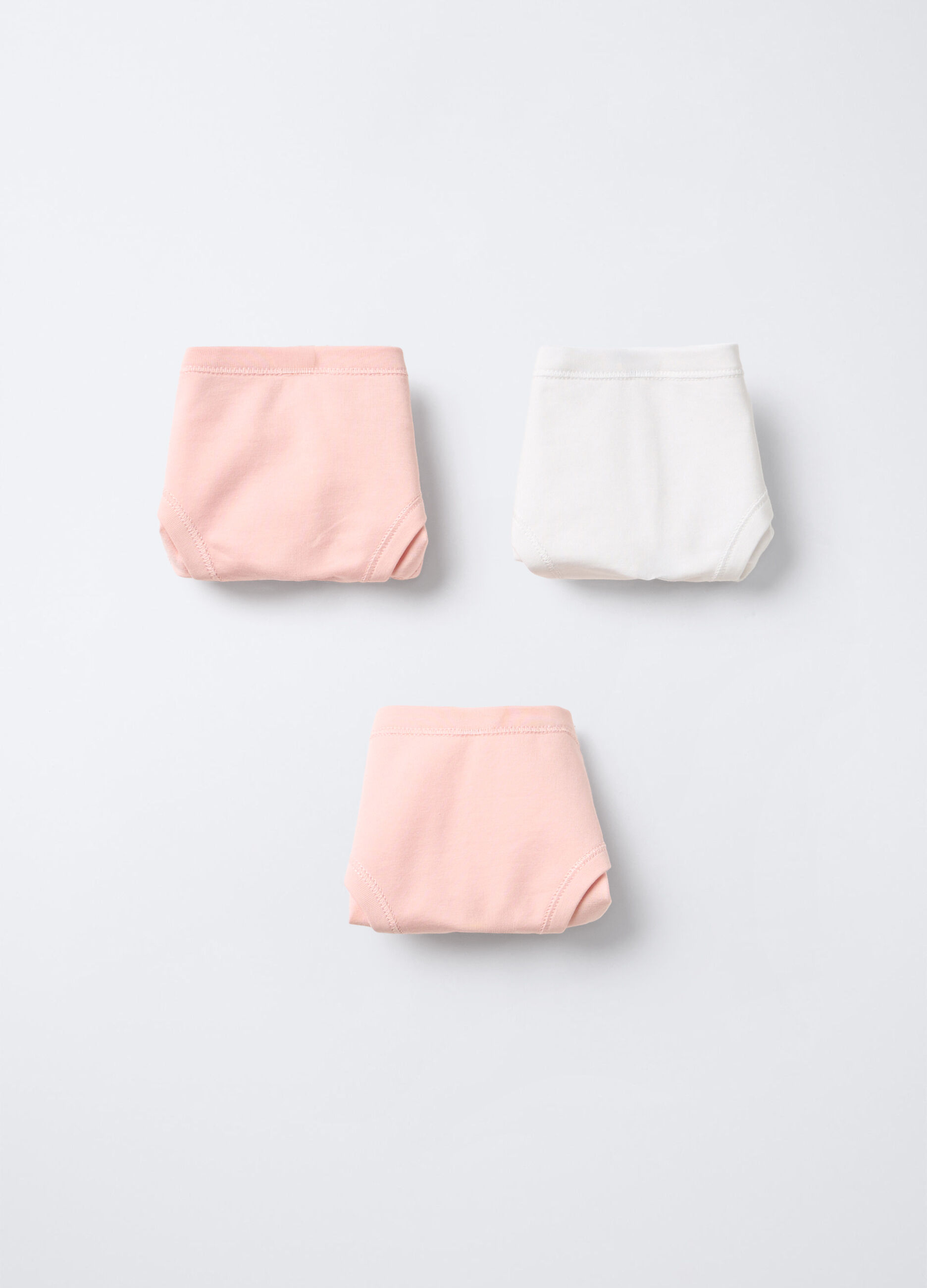 Pack 3 slip in jersey di cotone stretch bambina_0