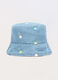 Cappello da pescatore in denim di puro cotone neonata_1