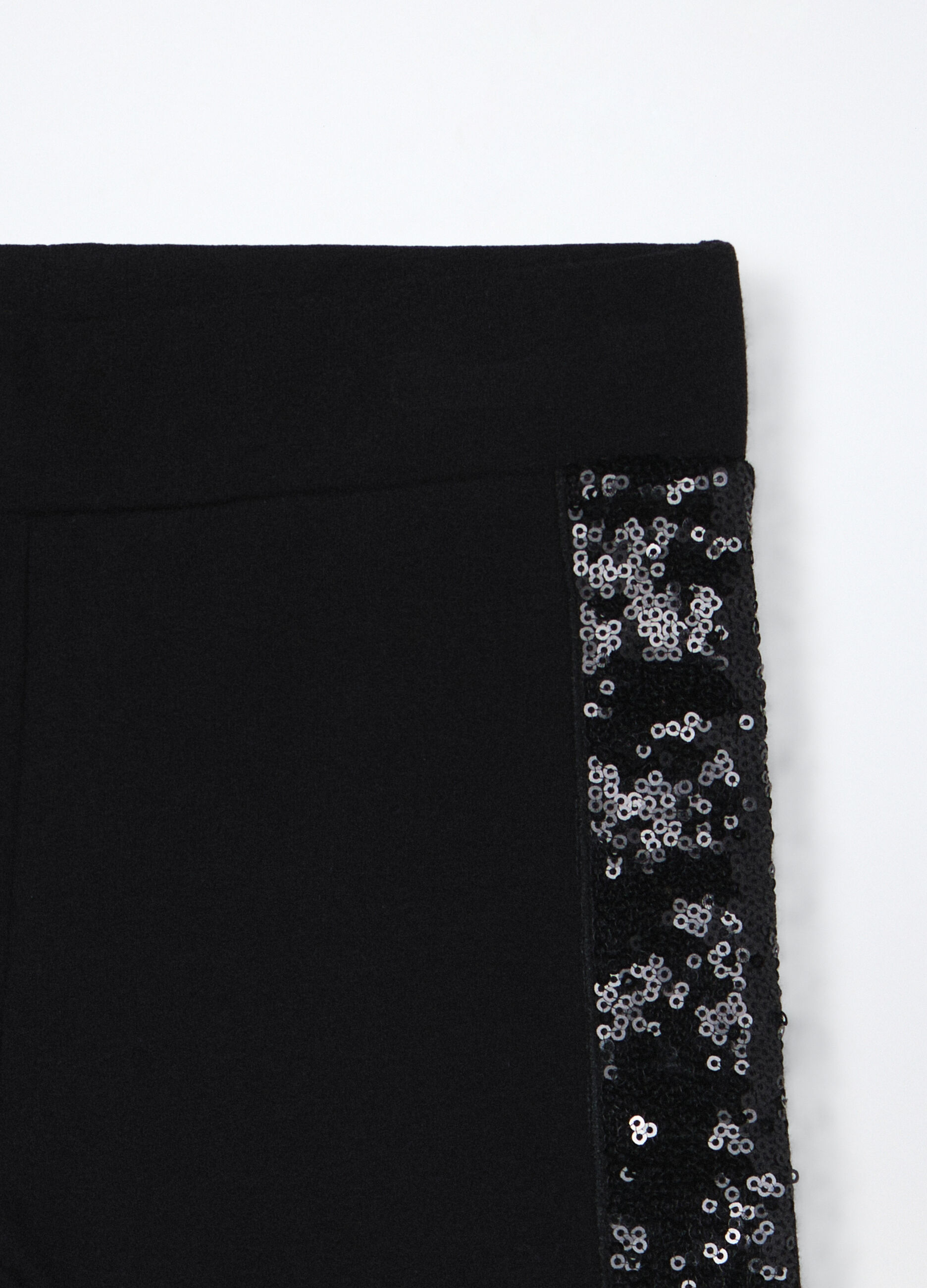Leggings flare fit in cotone fleece ragazza_2