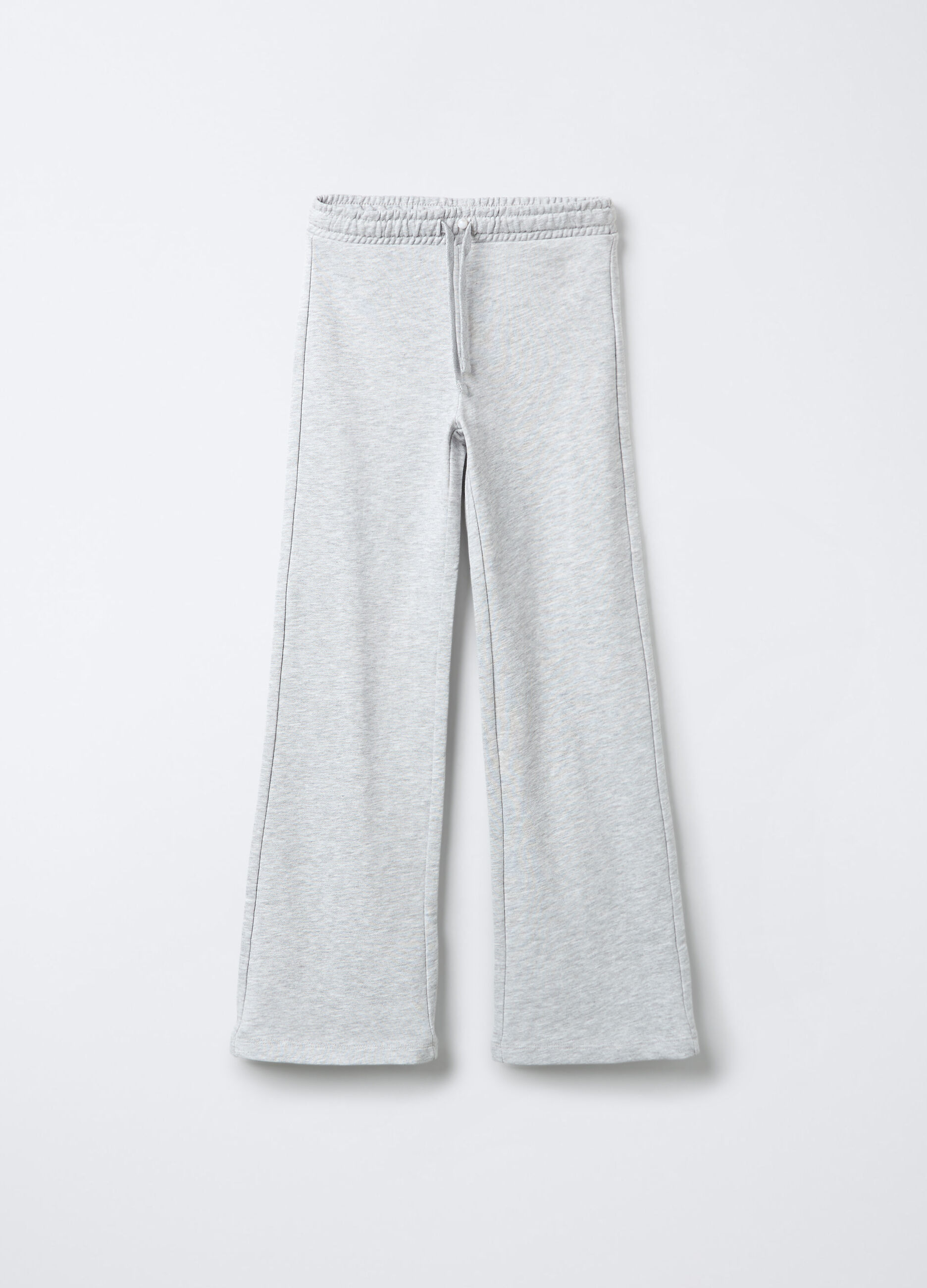 Jogger in misto cotone garzato Flare Fit ragazza_0