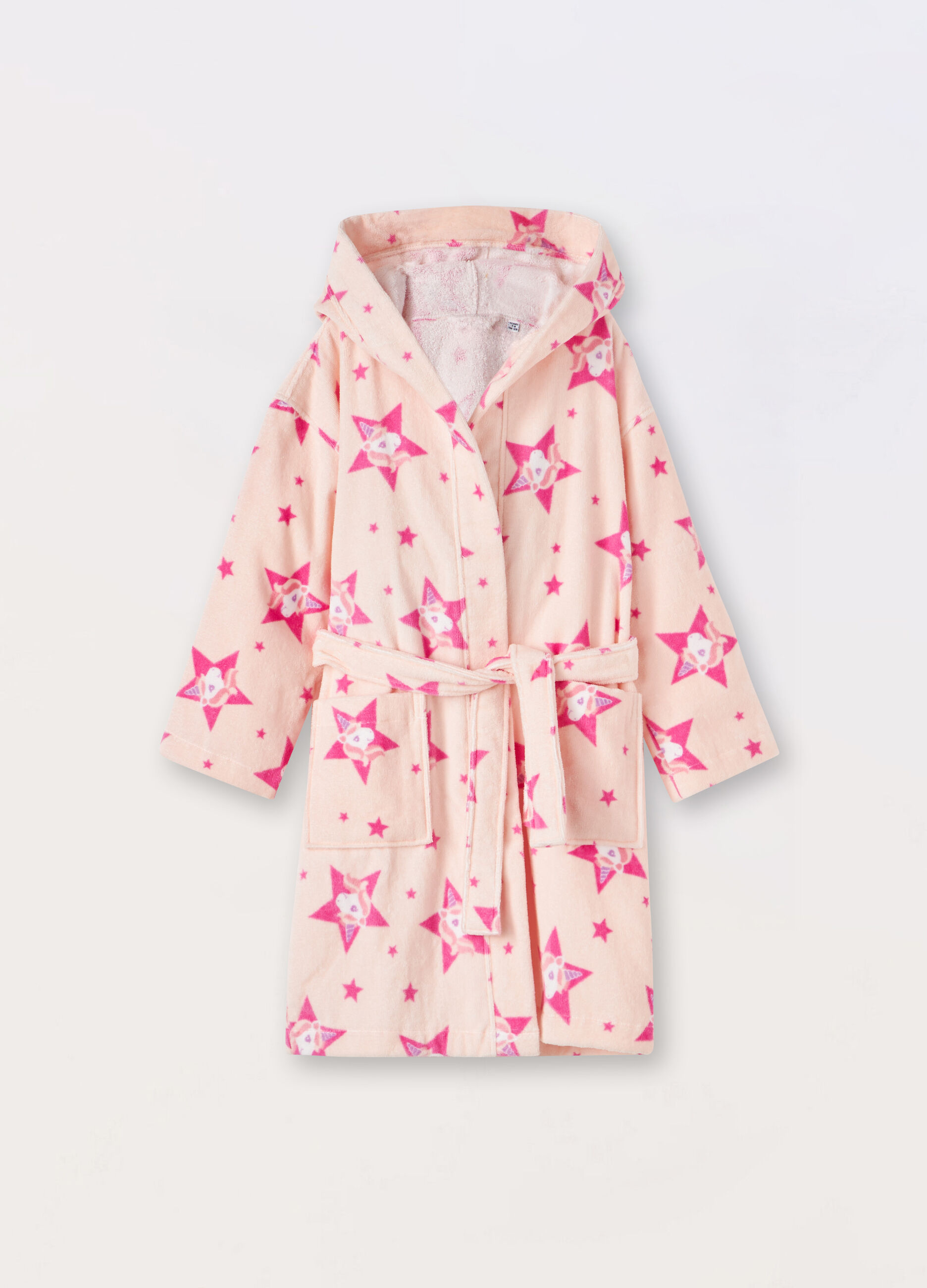 Accappatoio in puro cotone velour bambina_0