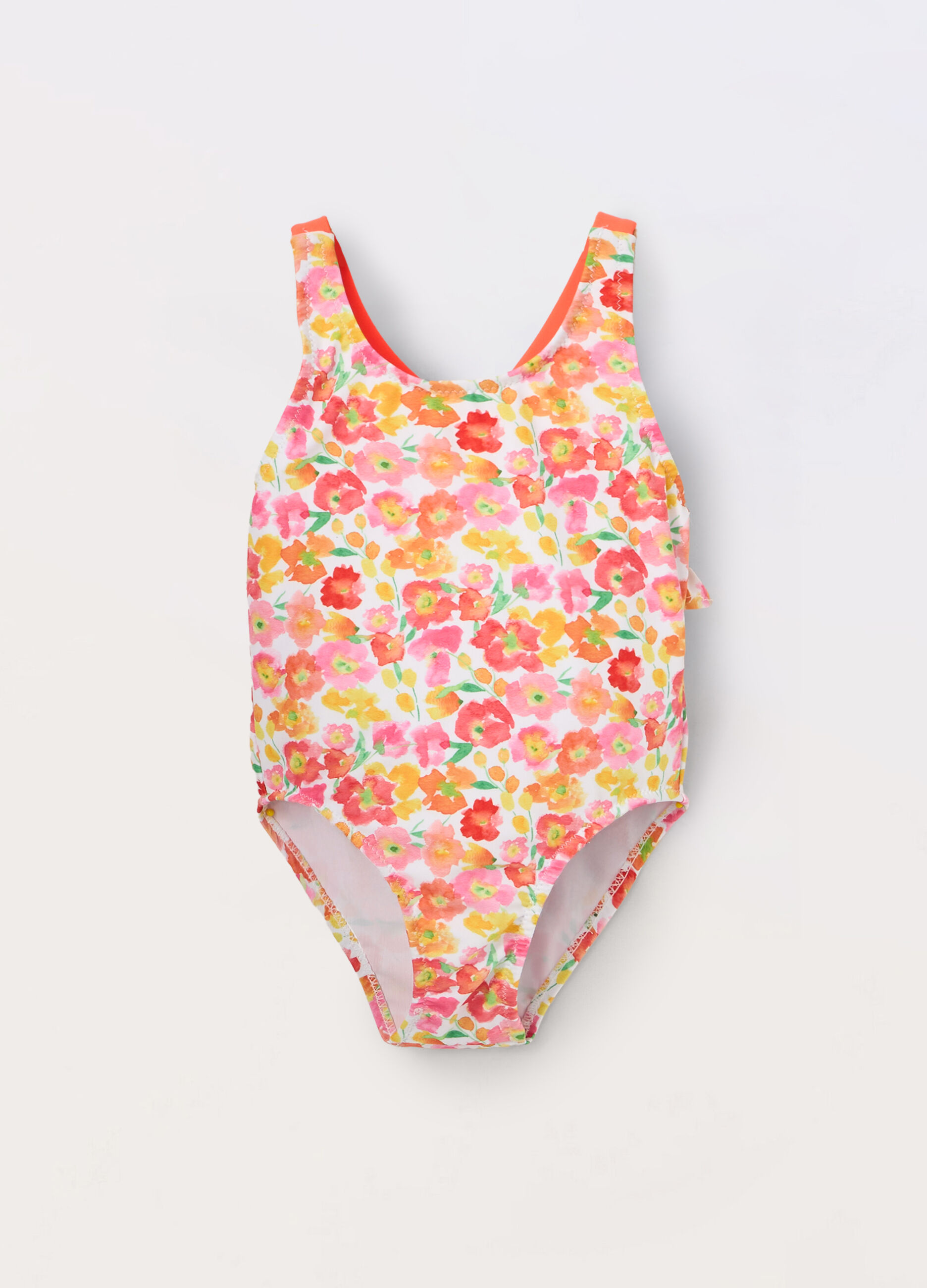 Costume intero a fiori neonata_0