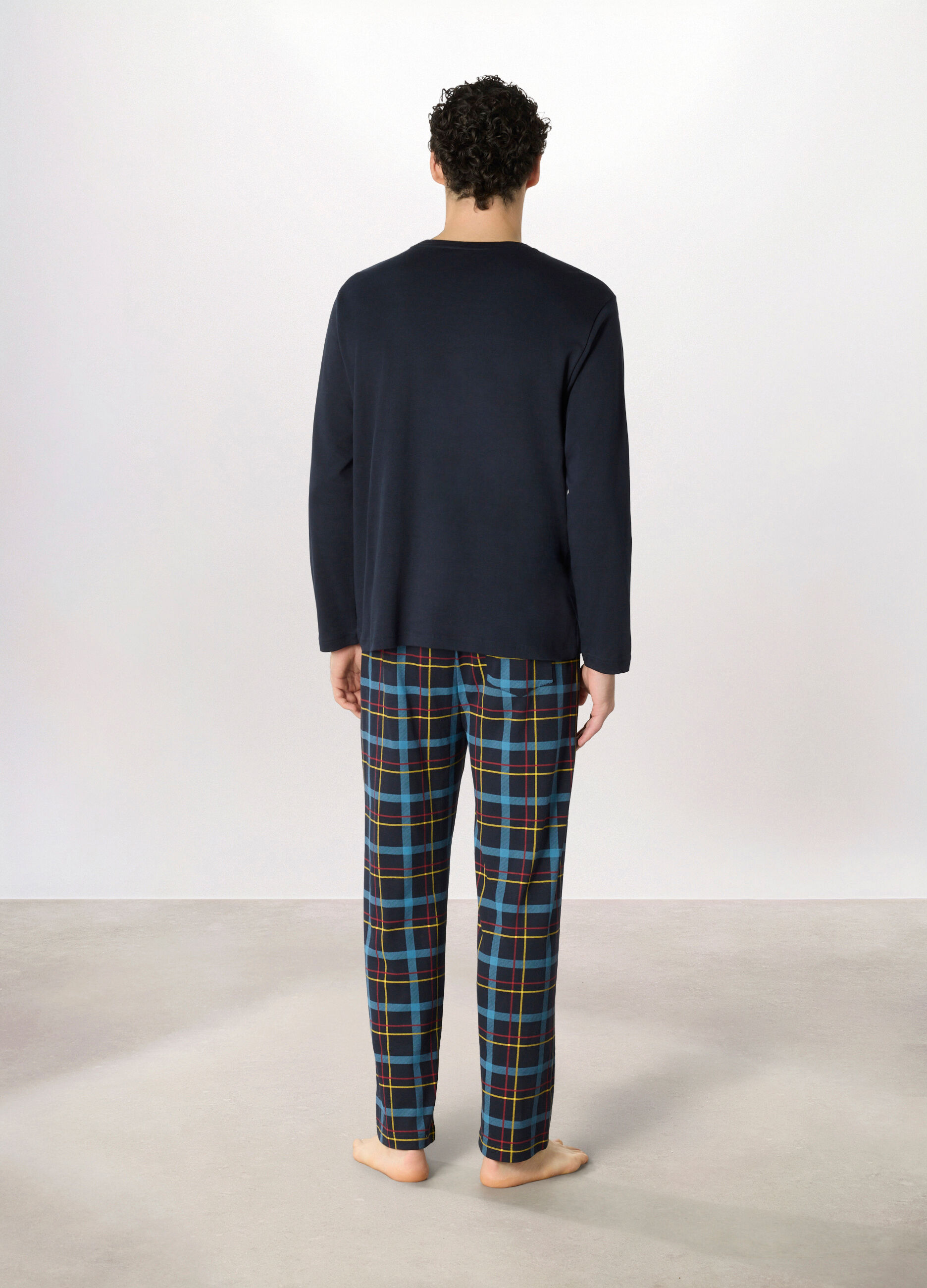 Pigiama lungo Brontolo in interlock di cotone uomo_1